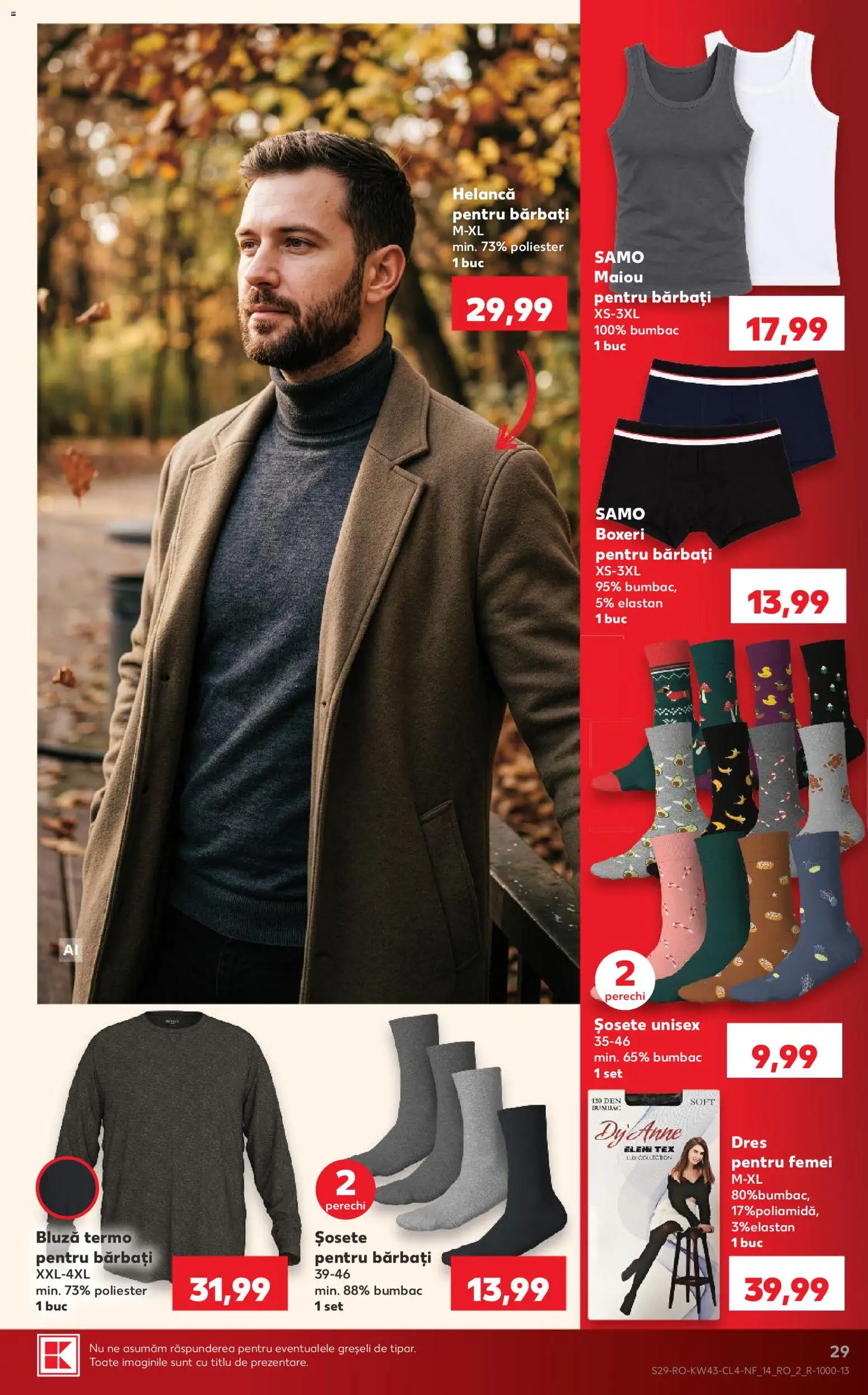 Catalog Kaufland 21 - 26 Octombrie 2026 | Pagina 29 | Produse: Maiou, Bluză, Șosete, Tex
