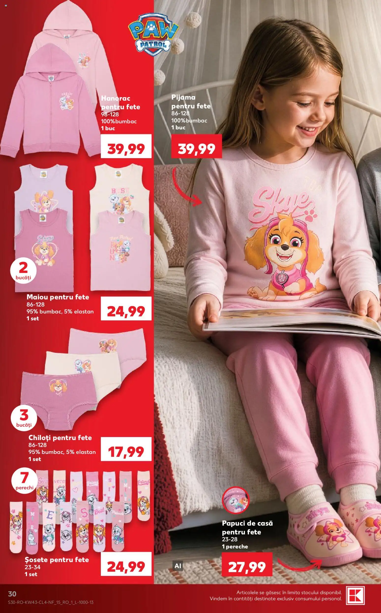 Catalog Kaufland 21 - 26 Octombrie 2026 | Pagina 30 | Produse: Papuci de casă, Pijamă, Maiou, Chiloți