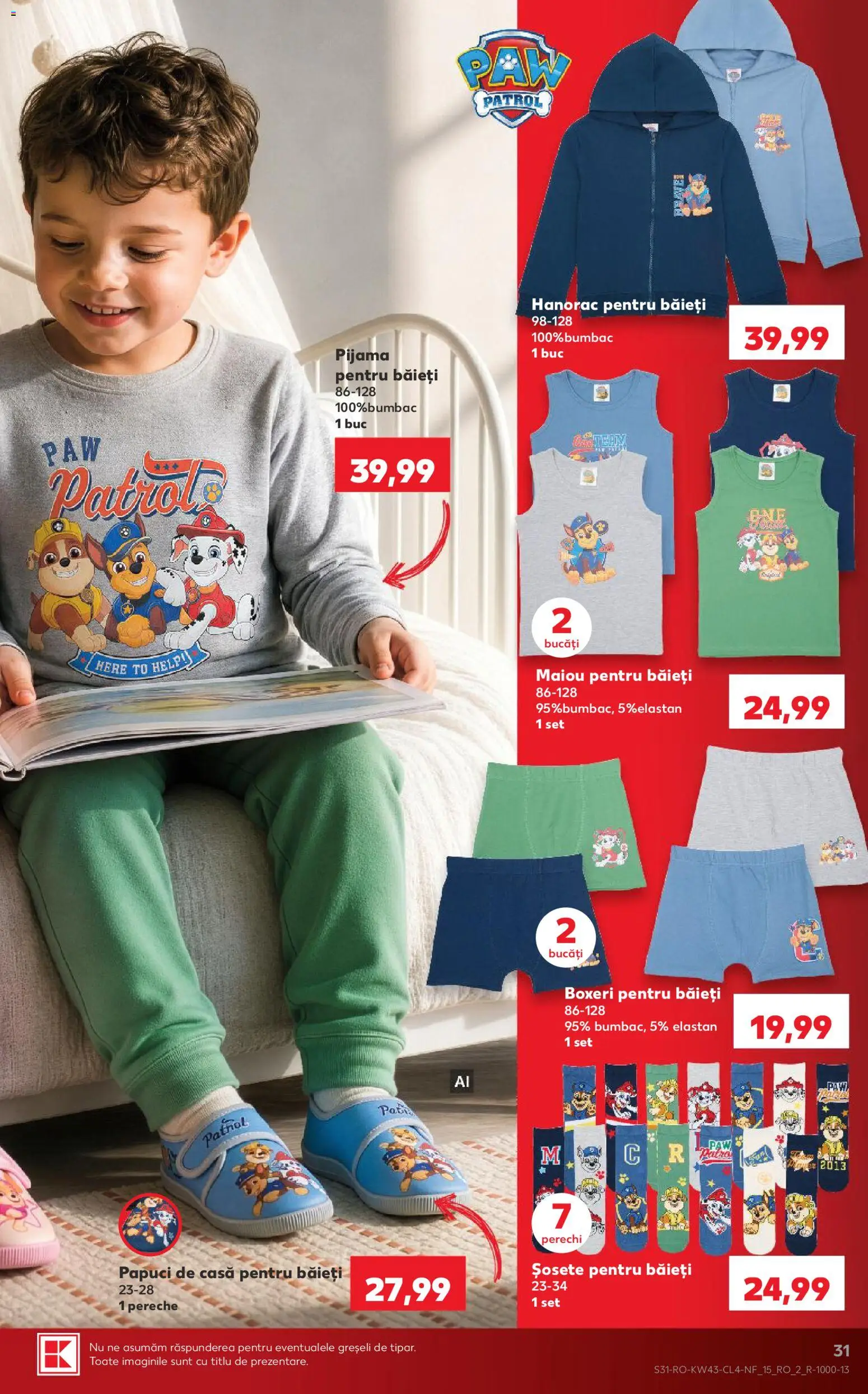 Catalog Kaufland 21 - 26 Octombrie 2026 | Pagina 31 | Produse: Maiou, Șosete, Boxeri, Papuci