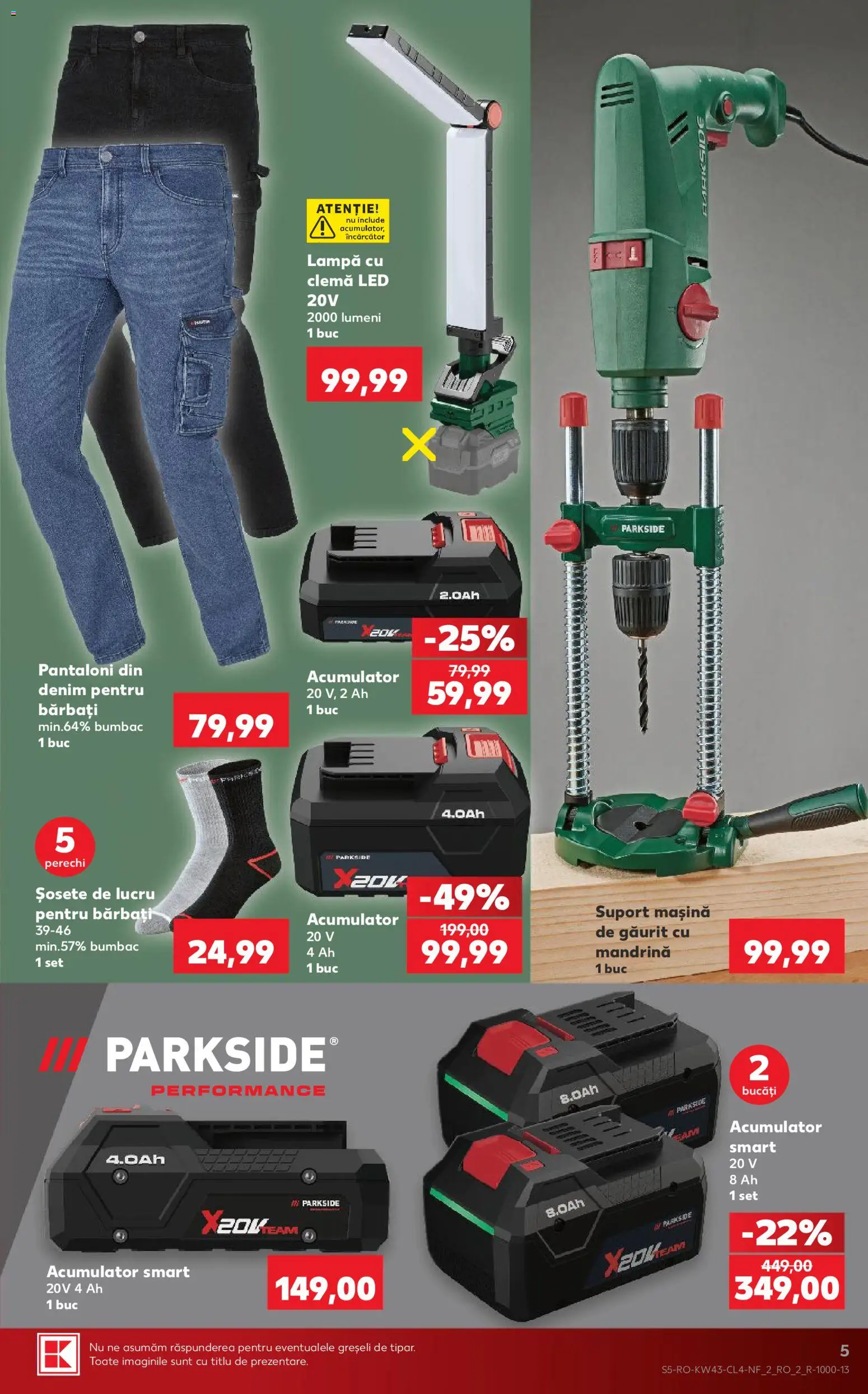 Catalog Kaufland 21 - 26 Octombrie 2026 | Pagina 5 | Produse: LED, Lampă, Pantaloni, Șosete