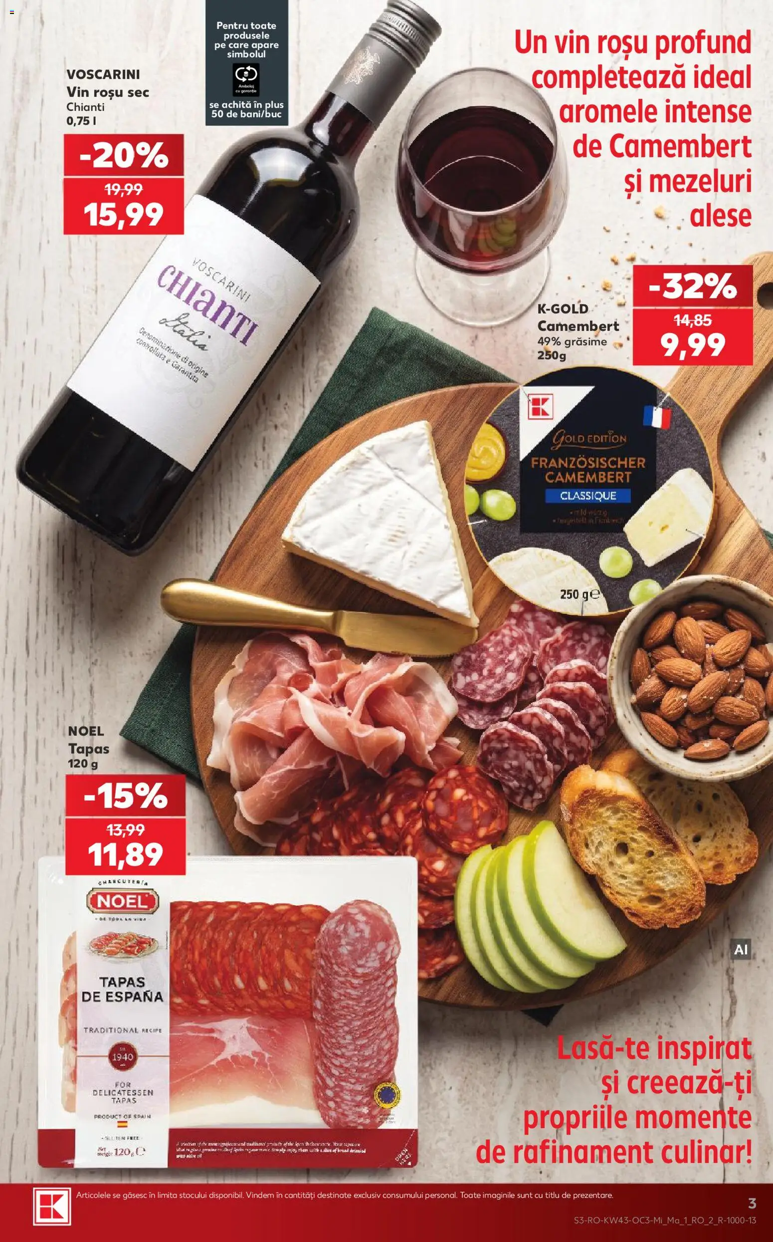 Catalog Kaufland 21 - 26 Octombrie 2026 | Pagina 3 | Produse: Vin rosu, Vin, Intense, Plus