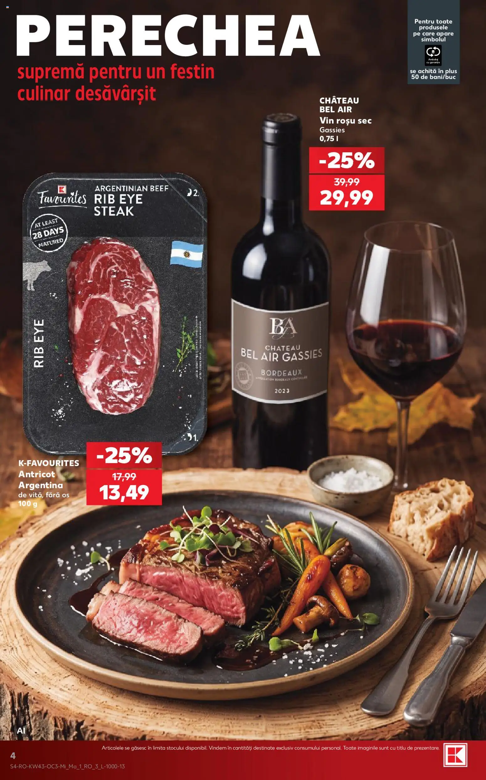 Catalog Kaufland 21 - 26 Octombrie 2026 | Pagina 4 | Produse: Vin rosu, Vin, Plus