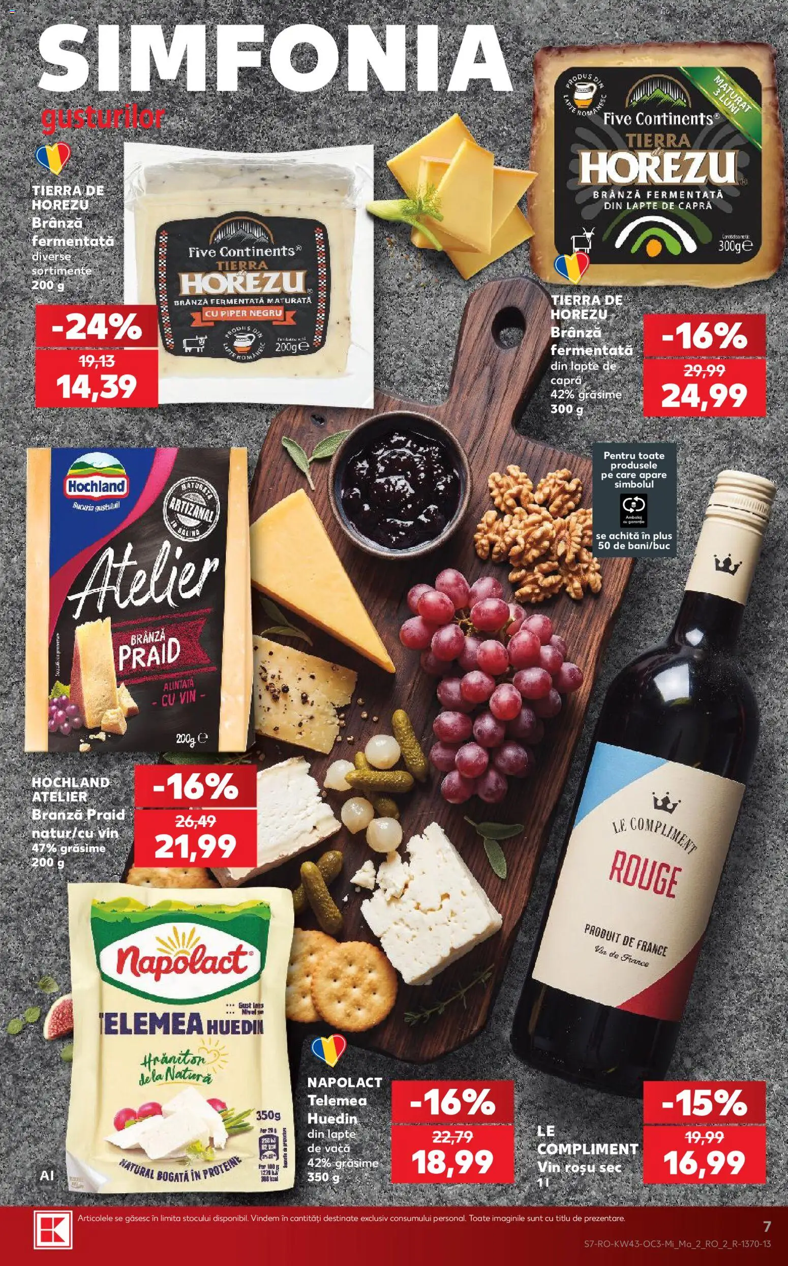 Catalog Kaufland 21 - 26 Octombrie 2026 | Pagina 7 | Produse: Lapte, Hochland, Vin, Plus
