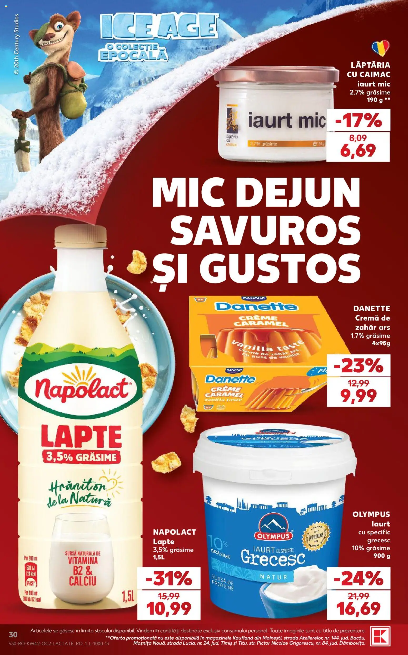 Catalog Kaufland 14 - 19 Octombrie 2026 | Pagina 30 | Produse: Proteine, Lapte, Iaurt, Cremă