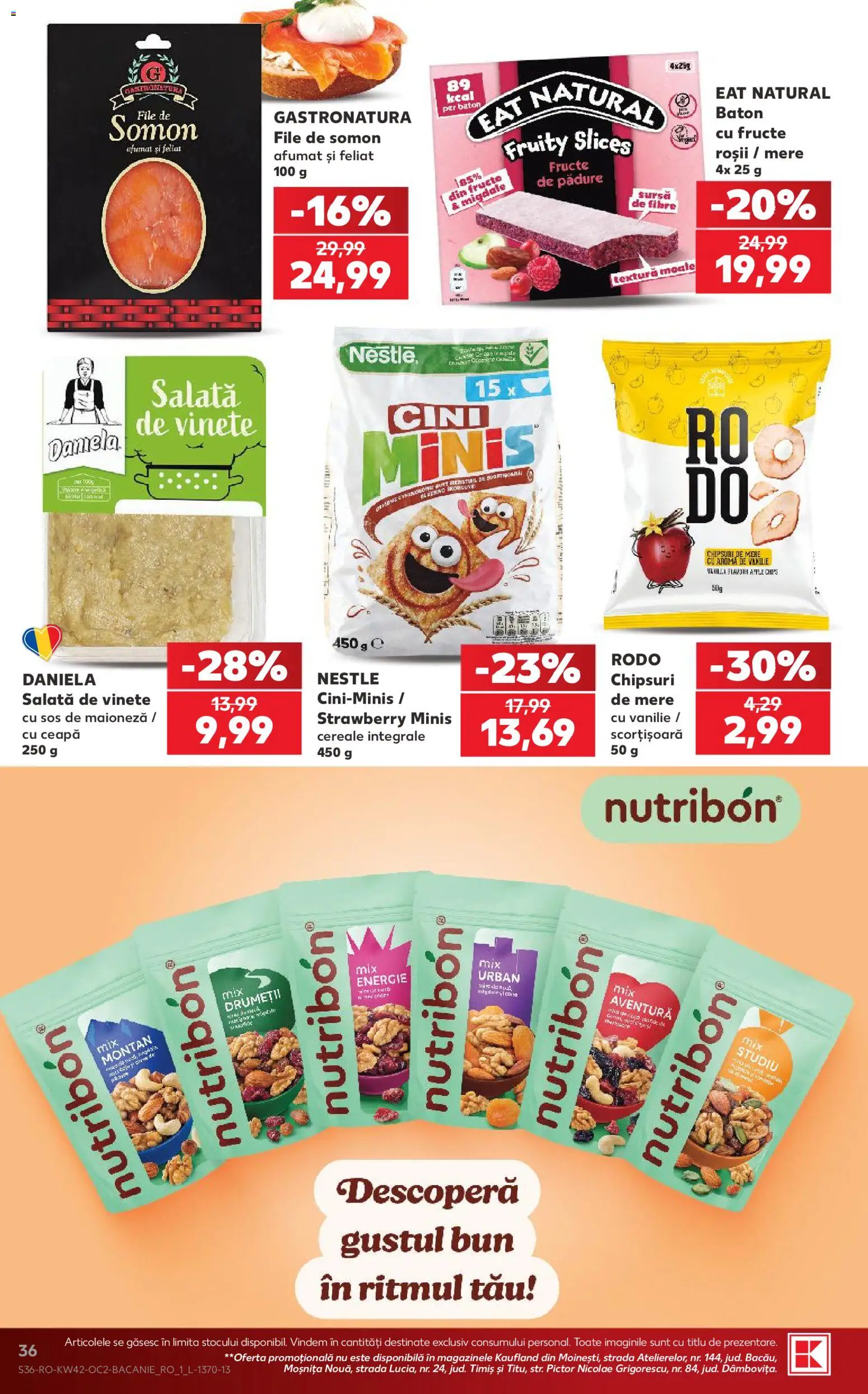 Catalog Kaufland 14 - 19 Octombrie 2026 | Pagina 36 | Produse: Migdale, Mere, Cereale, Salată