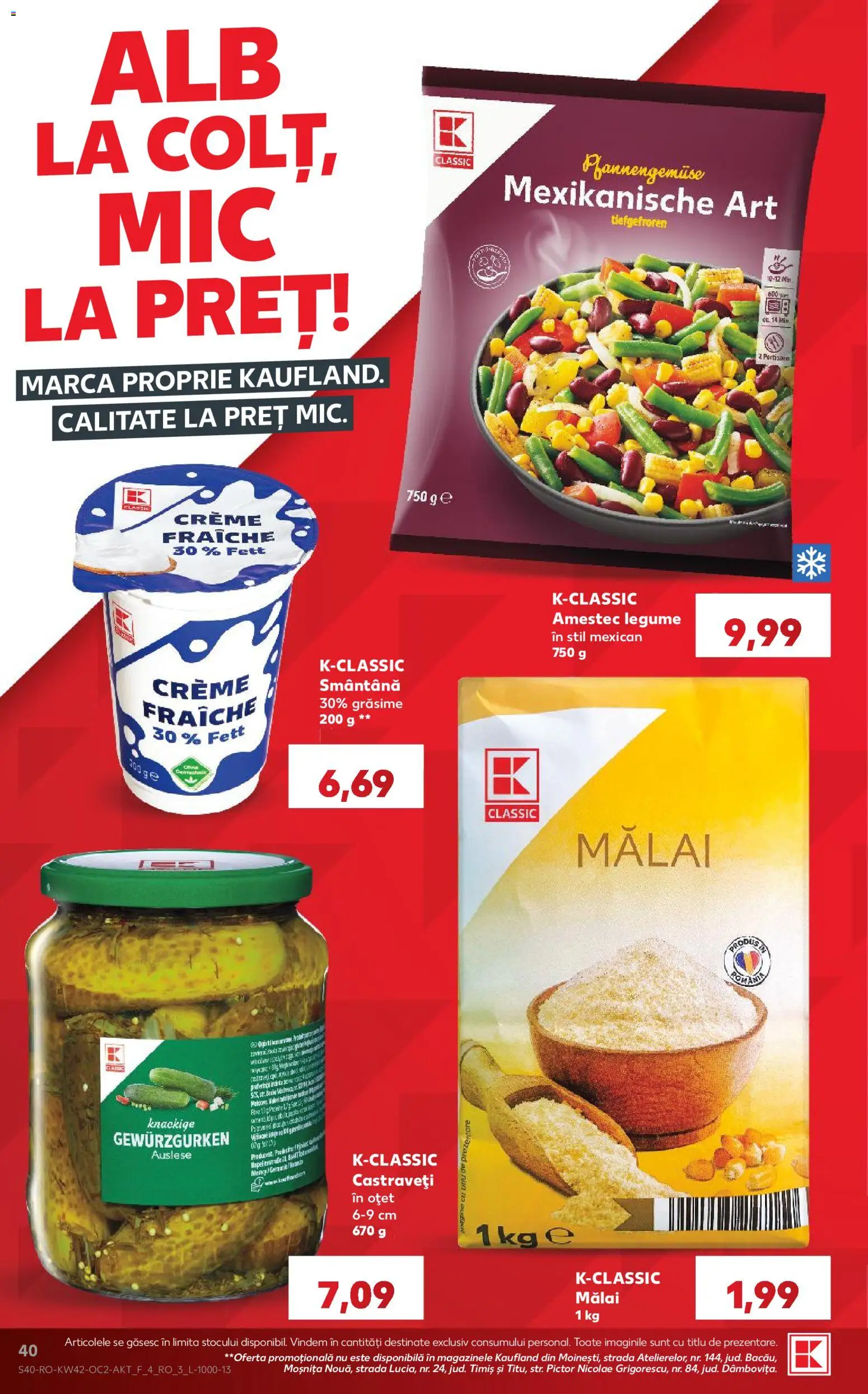 Catalog Kaufland 14 - 19 Octombrie 2026 | Pagina 40 | Produse: Art, Oțet, Smântână, Amestec