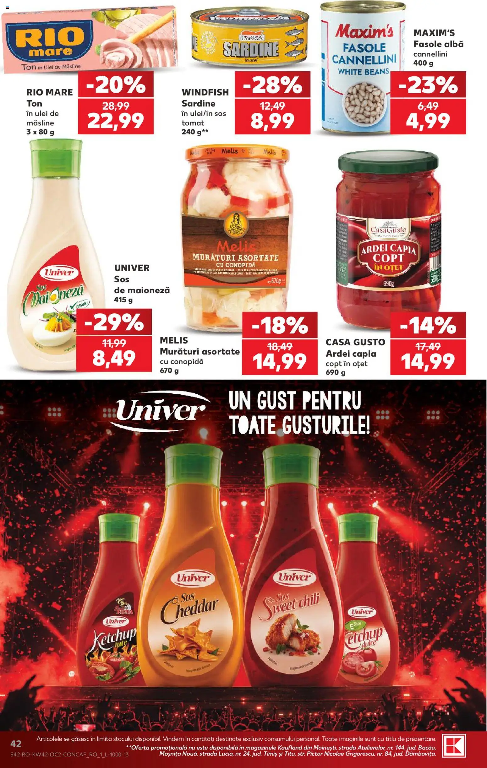 Catalog Kaufland 14 - 19 Octombrie 2026 | Pagina 42 | Produse: Conopidă, Alba, Măsline, Fasole albă