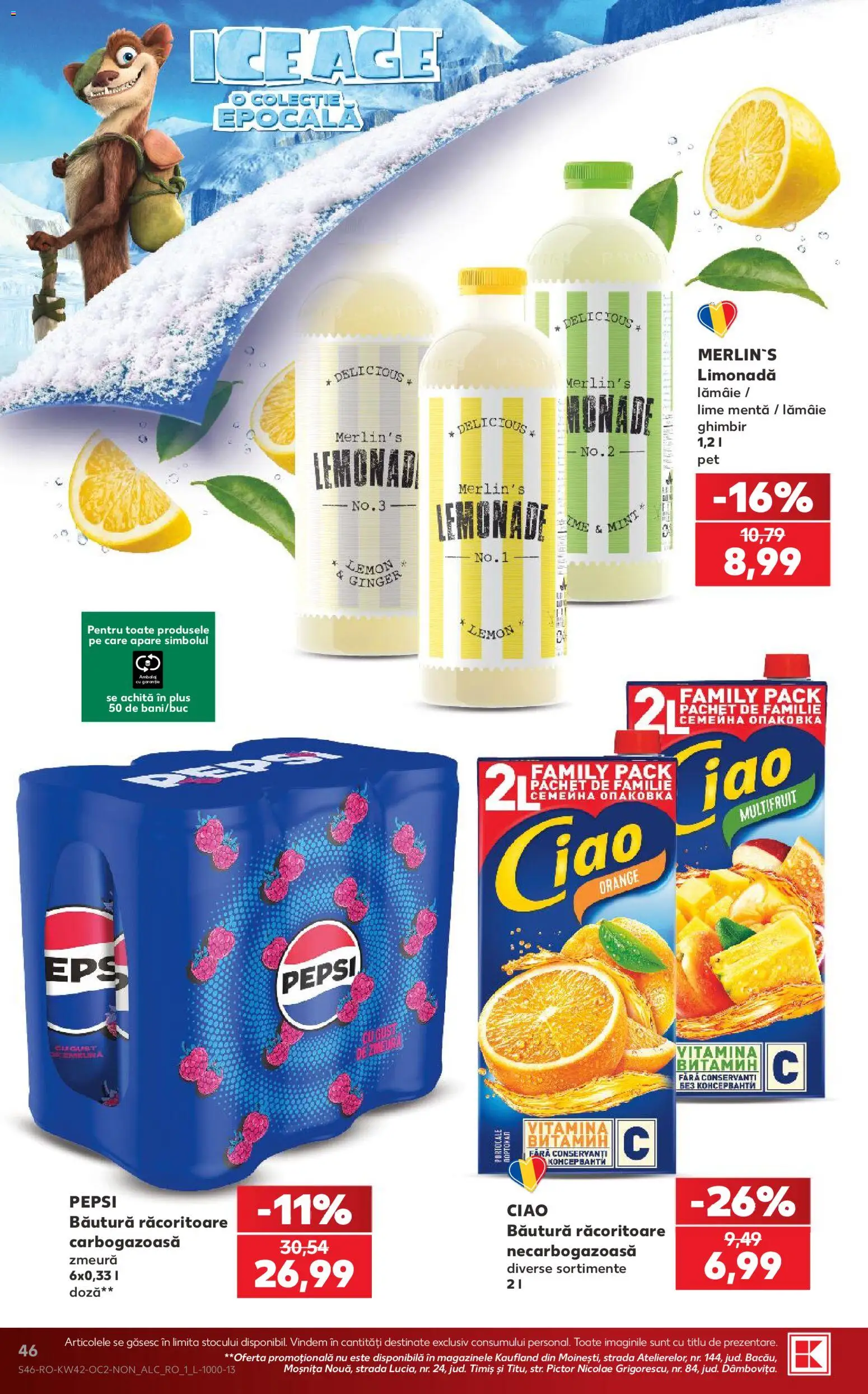 Catalog Kaufland 14 - 19 Octombrie 2026 | Pagina 46 | Produse: Zmeură, Limonada, Portocale, Lămâie