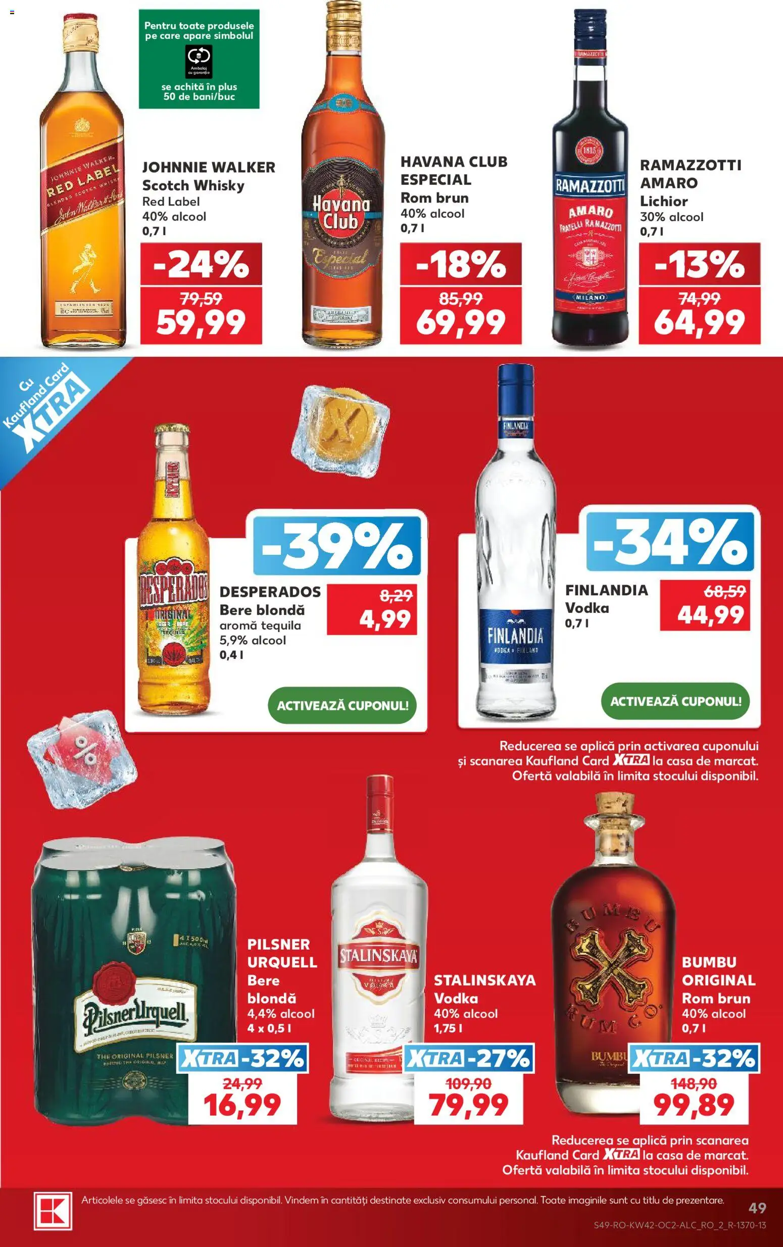 Catalog Kaufland 14 - 19 Octombrie 2026 | Pagina 49 | Produse: Aplică, Desperados, Bere, Rom