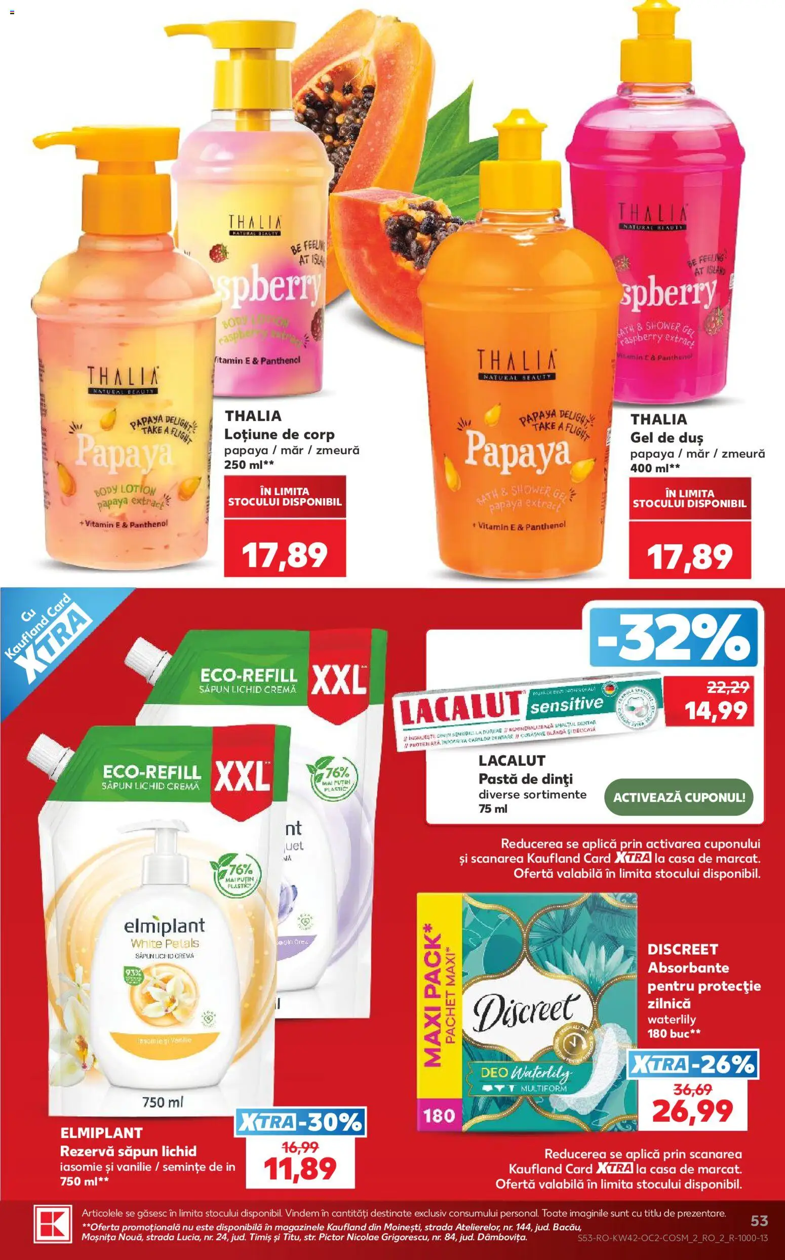 Catalog Kaufland 14 - 19 Octombrie 2026 | Pagina 53 | Produse: Duș, Cremă, Săpun, Gel de duș