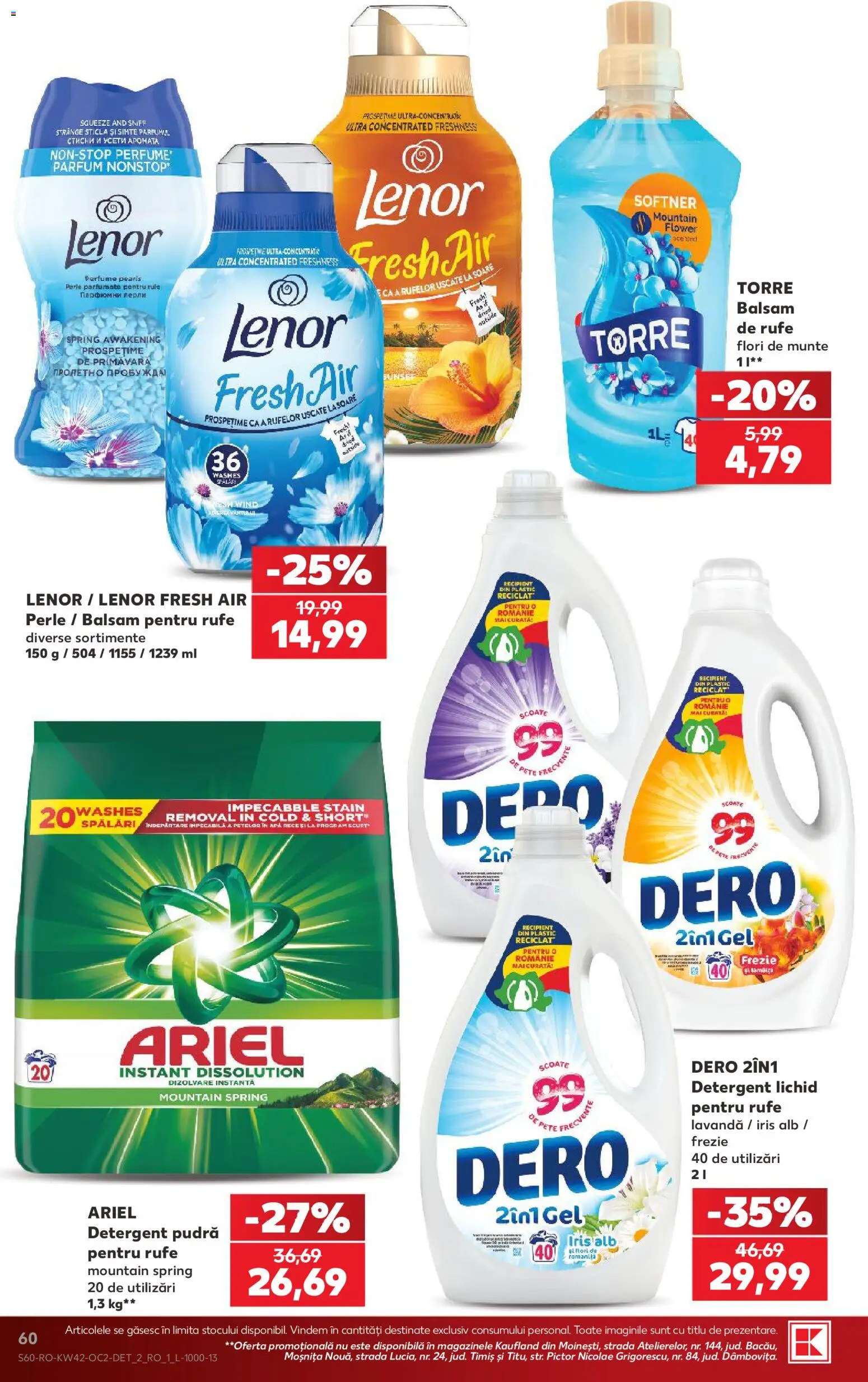 Catalog Kaufland 14 - 19 Octombrie 2026 | Pagina 60 | Produse: Parfum, Pudră, Balsam pentru rufe, Detergent