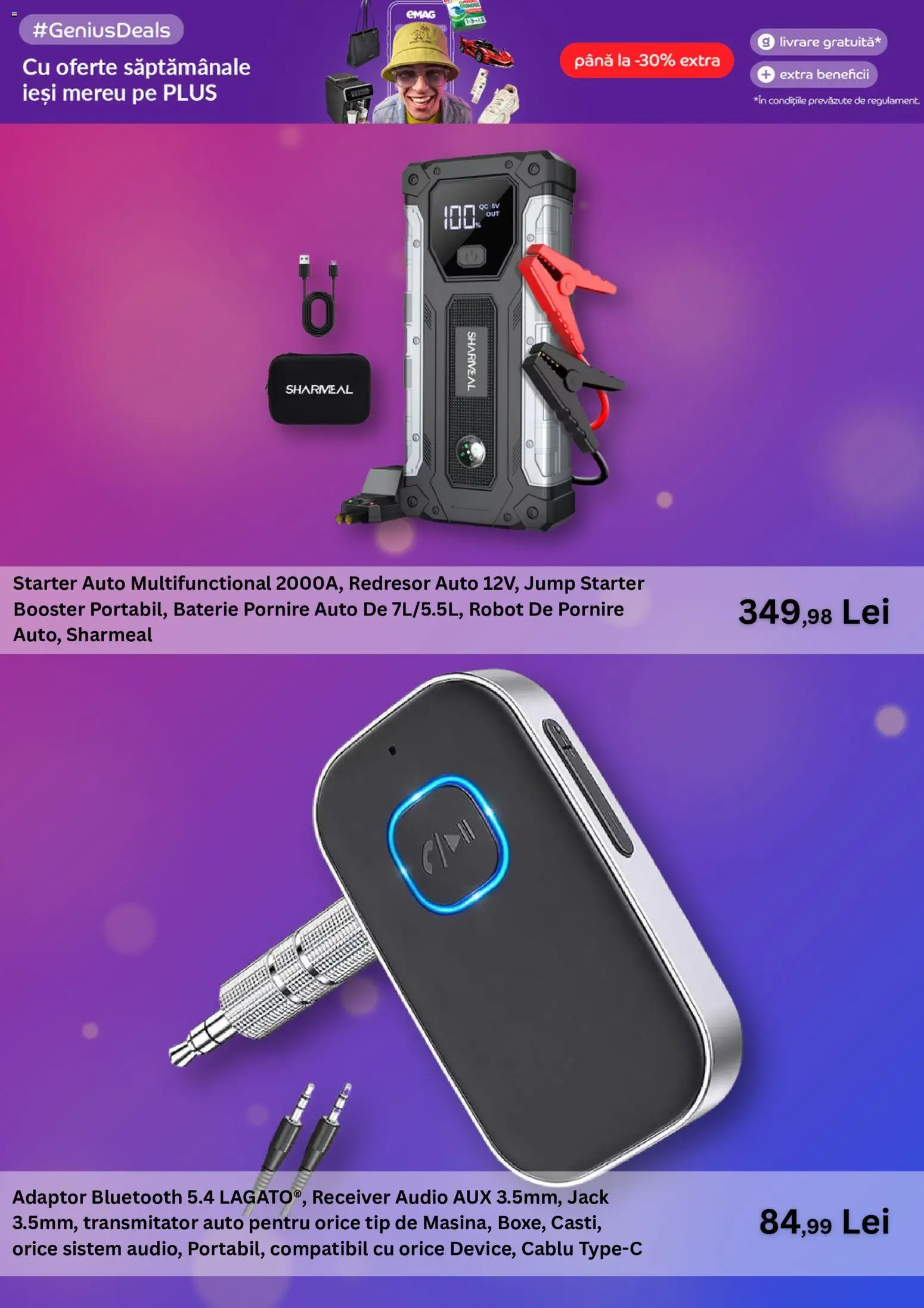 Catalog eMag 20 - 25 Octombrie 2026 | Pagina 5 | Produse: Cablu, Adaptor, Robot, Baterie