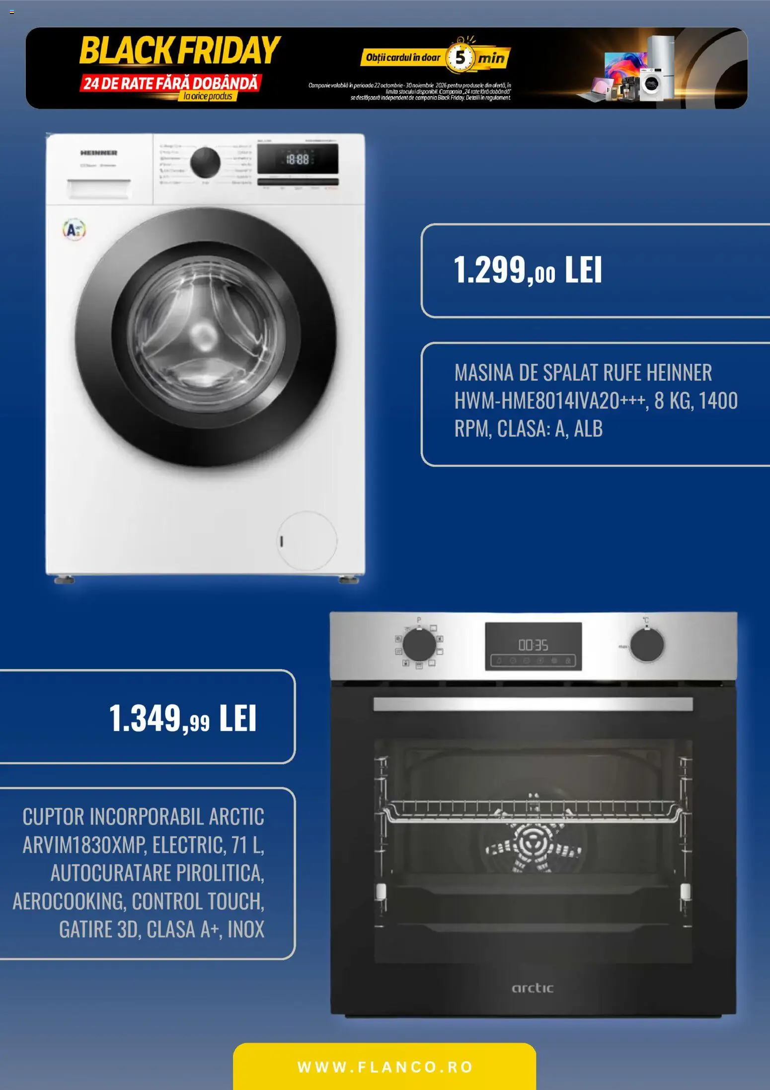 Catalog Flanco 22 Octombrie - 29 Noiembrie 2026 | Pagina 4 | Produse: Mașină De Spălat, Cuptor, Black