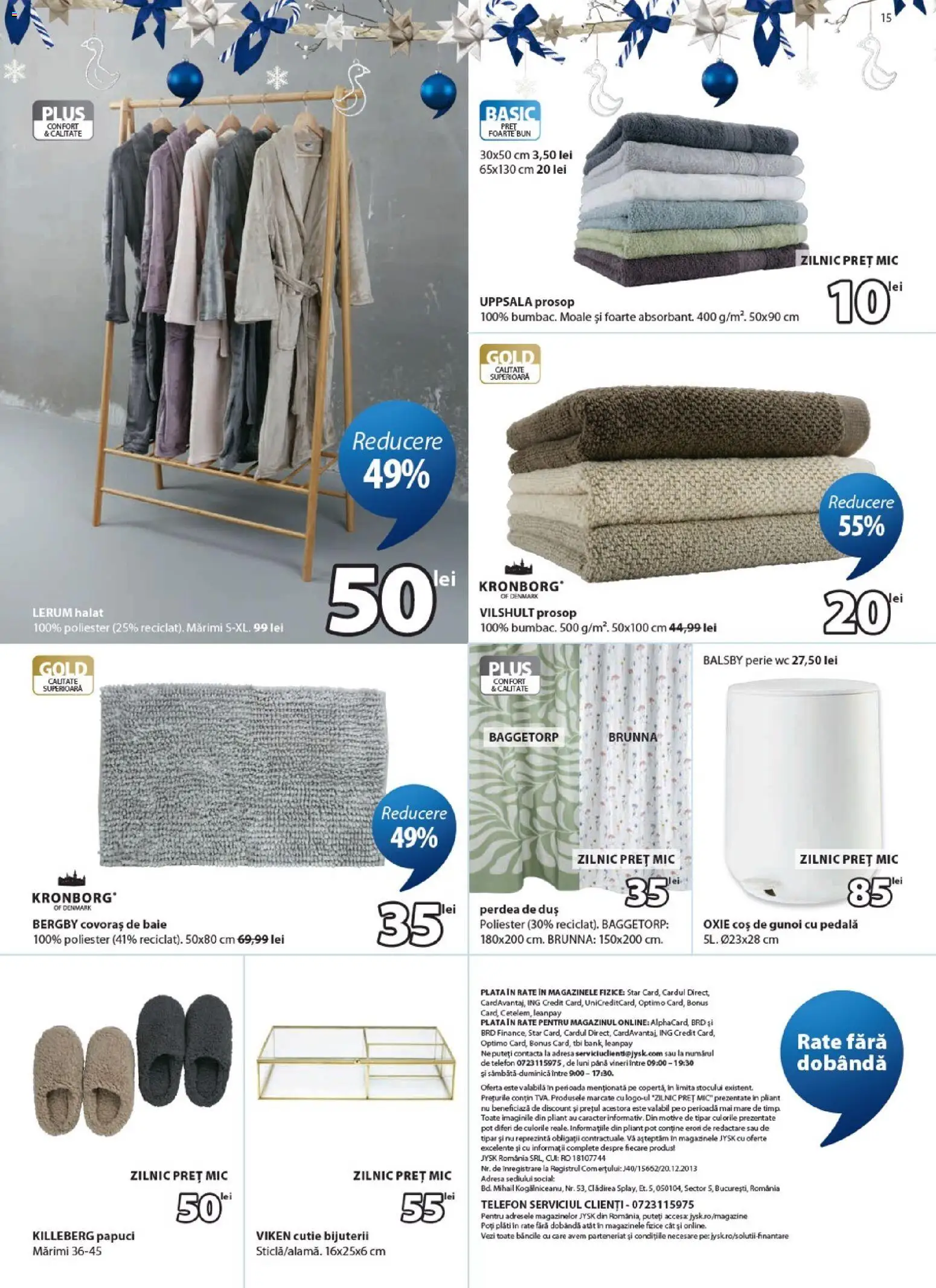 Catalog JYSK 24 Octombrie - 22 Noiembrie 2026 | Pagina 15 | Produse: Coș de gunoi, Coș, Perdea, Sport