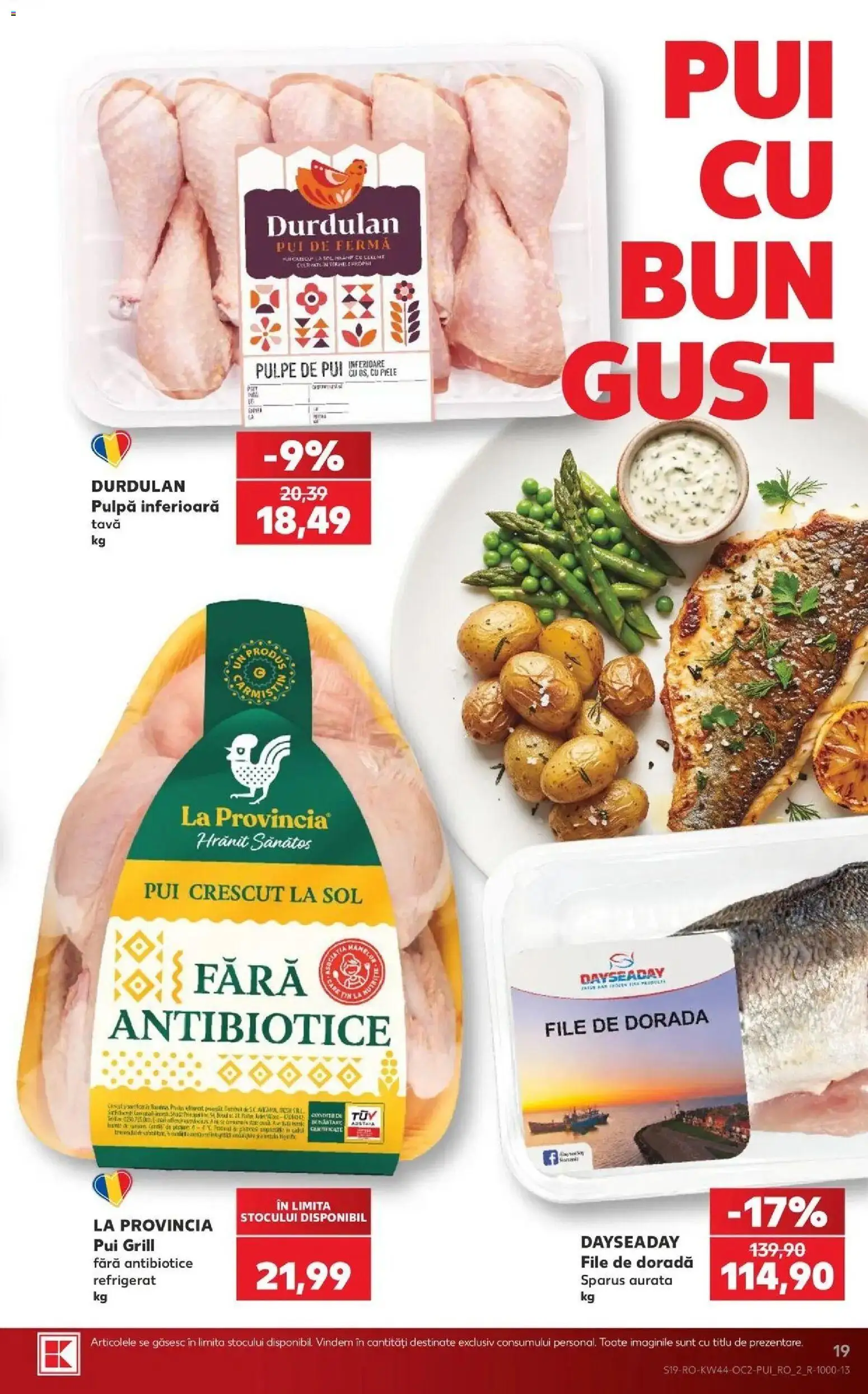 Catalog Kaufland 28 Octombrie - 2 Noiembrie 2026 | Pagina 19 | Produse: Grill, La provincia, Pui, Dayseaday