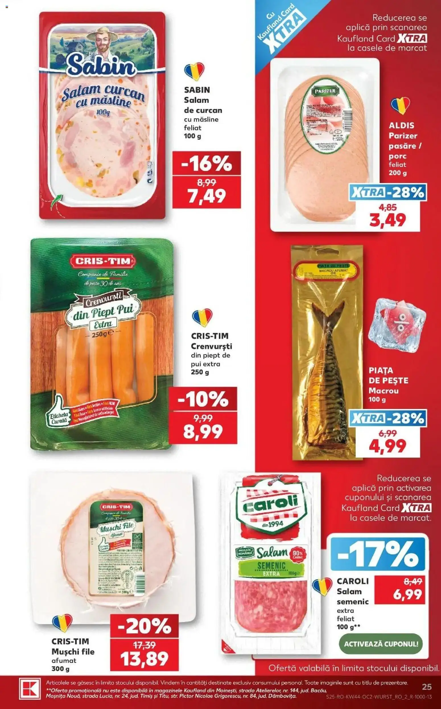 Catalog Kaufland 28 Octombrie - 2 Noiembrie 2026 | Pagina 25 | Produse: Aplică, Sabin, Macrou, Mușchi