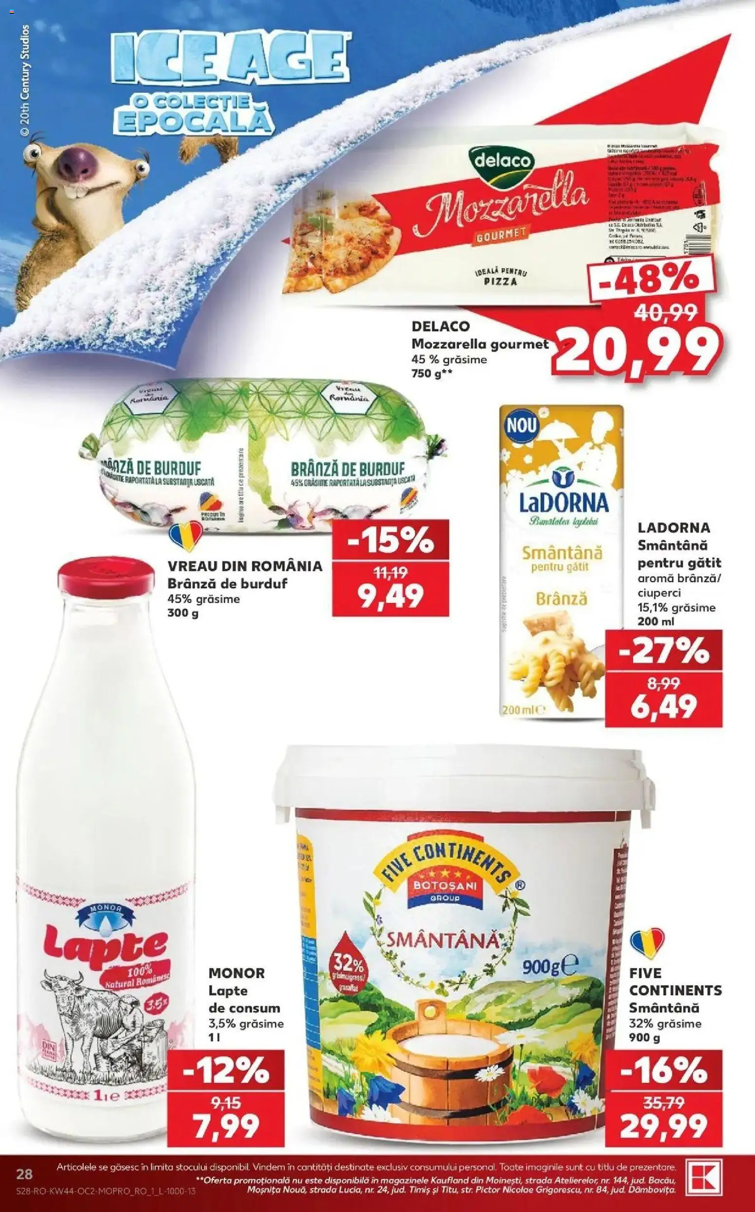 Catalog Kaufland 28 Octombrie - 2 Noiembrie 2026 | Pagina 28 | Produse: Ciuperci, Mozzarella, Brânză, Pizza
