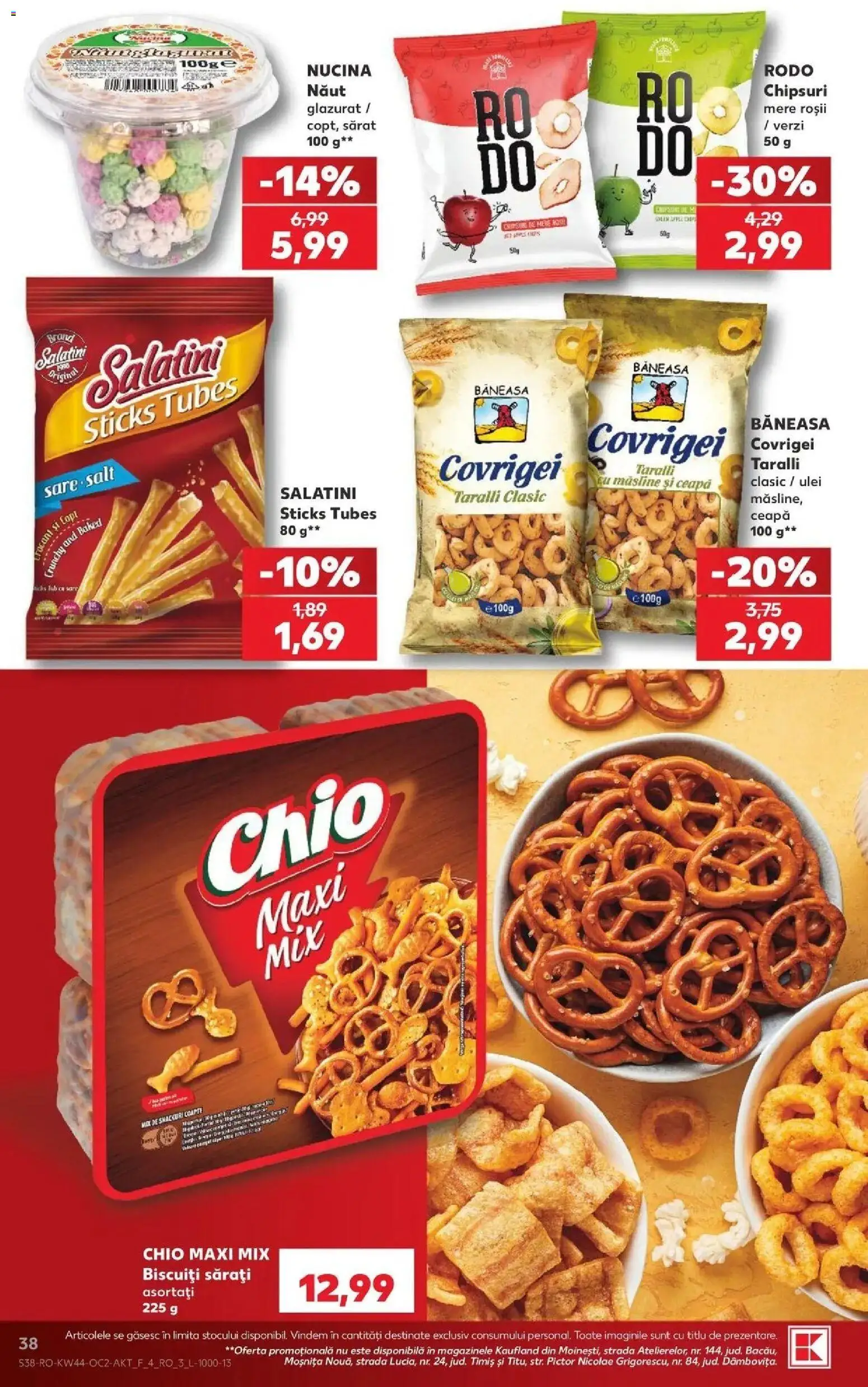 Catalog Kaufland 28 Octombrie - 2 Noiembrie 2026 | Pagina 38 | Produse: Măsline, Covrigei, Ulei, Ceapă