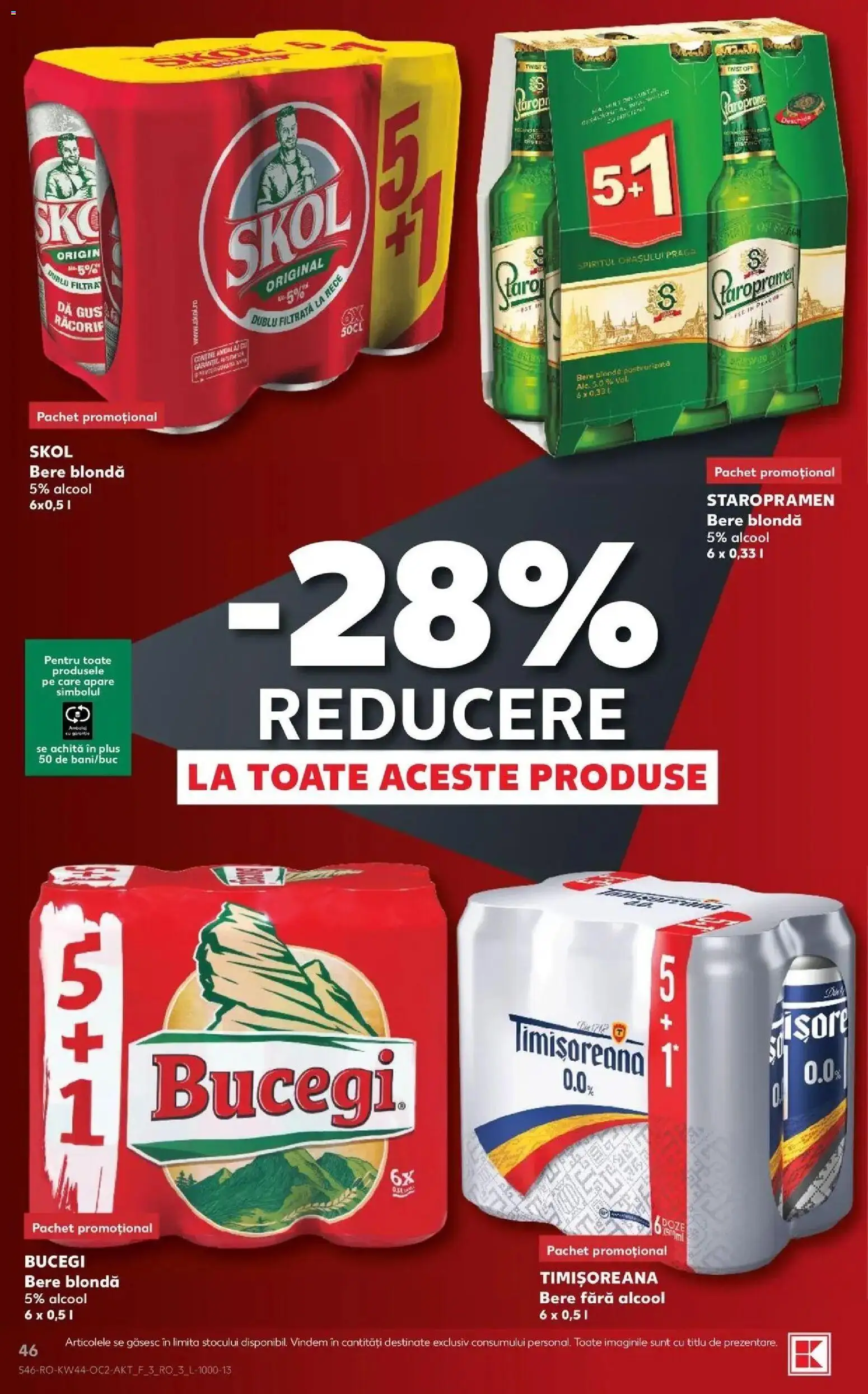 Catalog Kaufland 28 Octombrie - 2 Noiembrie 2026 | Pagina 46 | Produse: Pară, Bere fara alcool, Staropramen, Bere