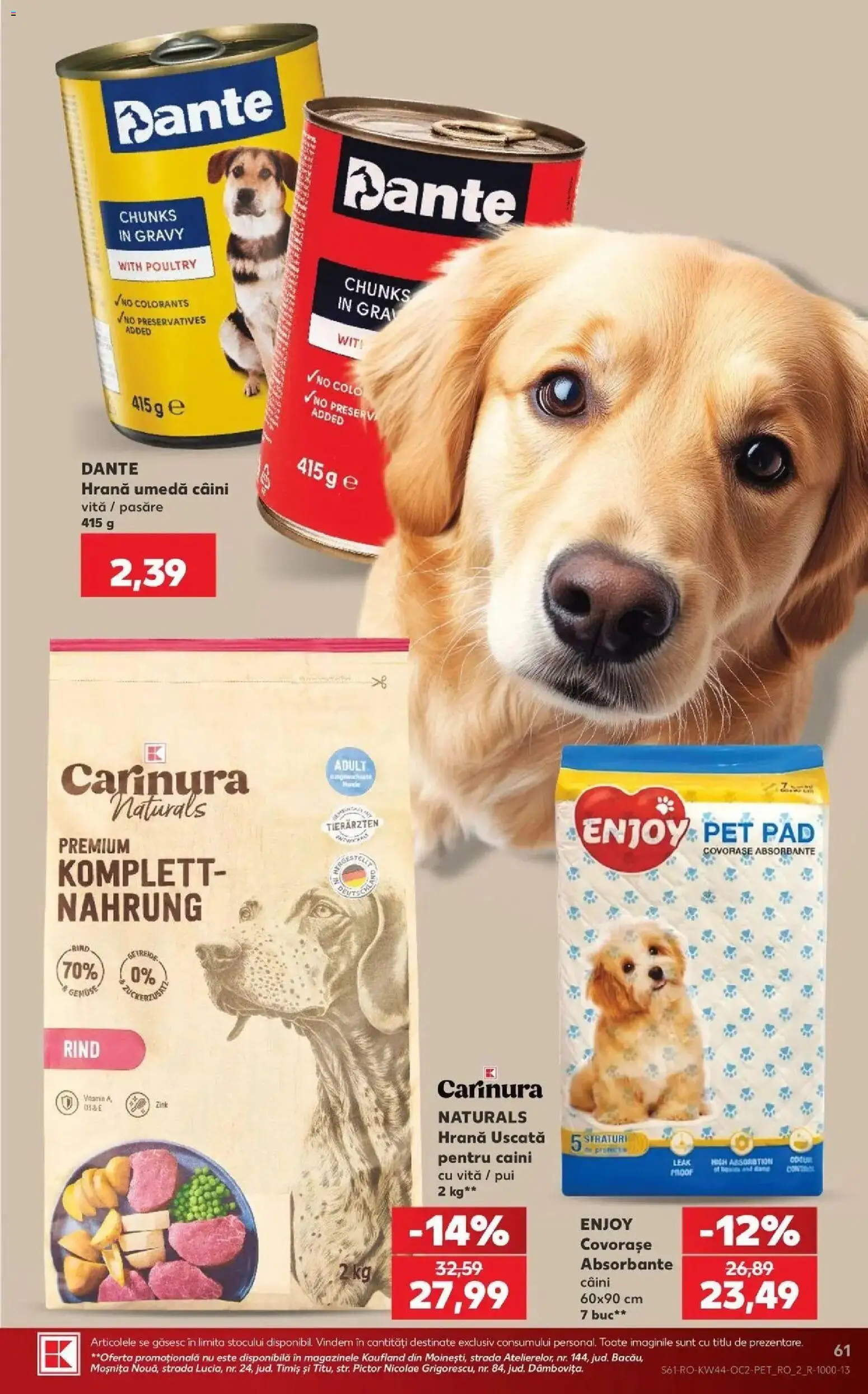 Catalog Kaufland 28 Octombrie - 2 Noiembrie 2026 | Pagina 61 | Produse: Vită, Premium, Pui, Absorbante