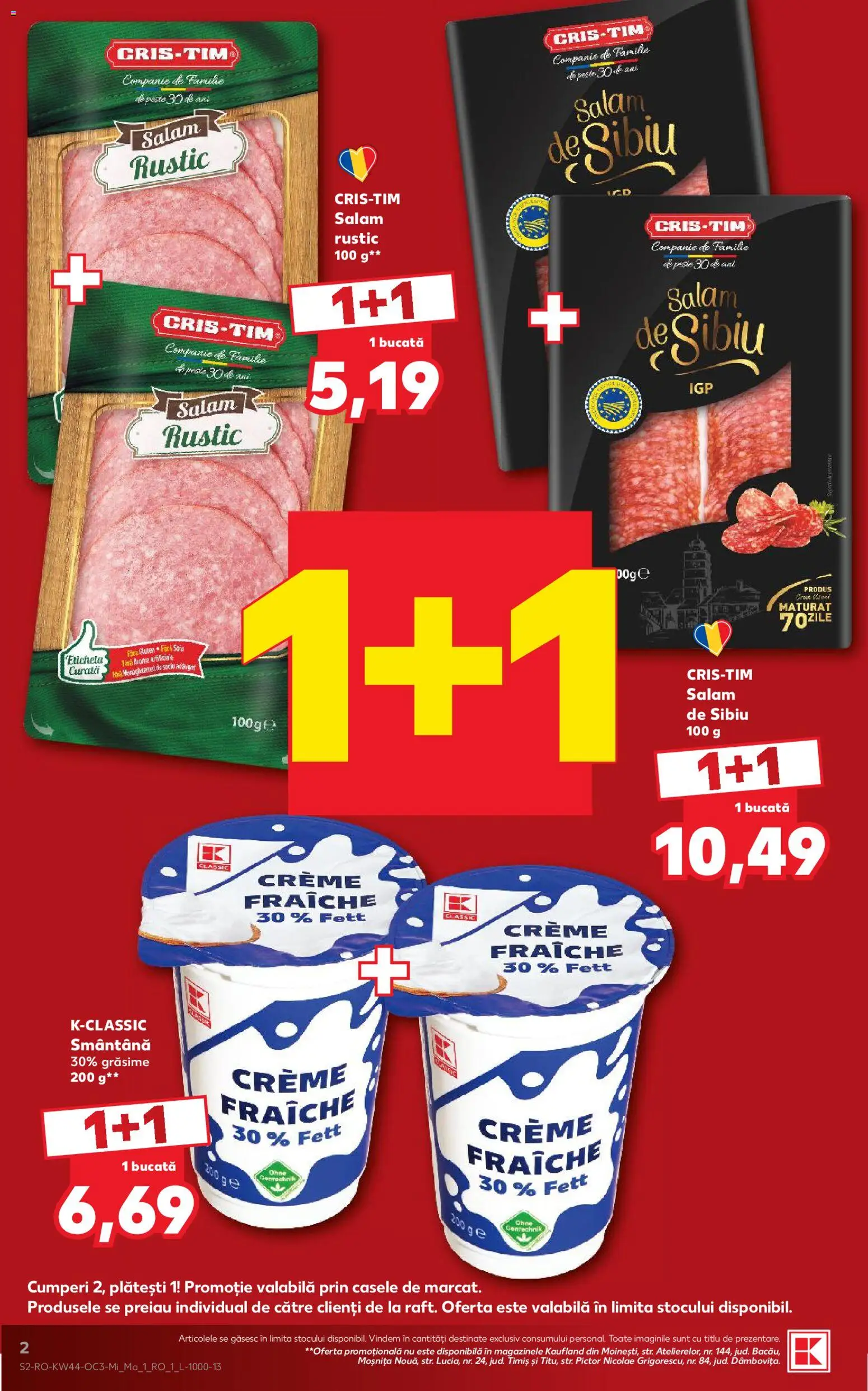 Catalog Kaufland 28 Octombrie - 2 Noiembrie 2026 | Pagina 2 | Produse: Salam, Smântână