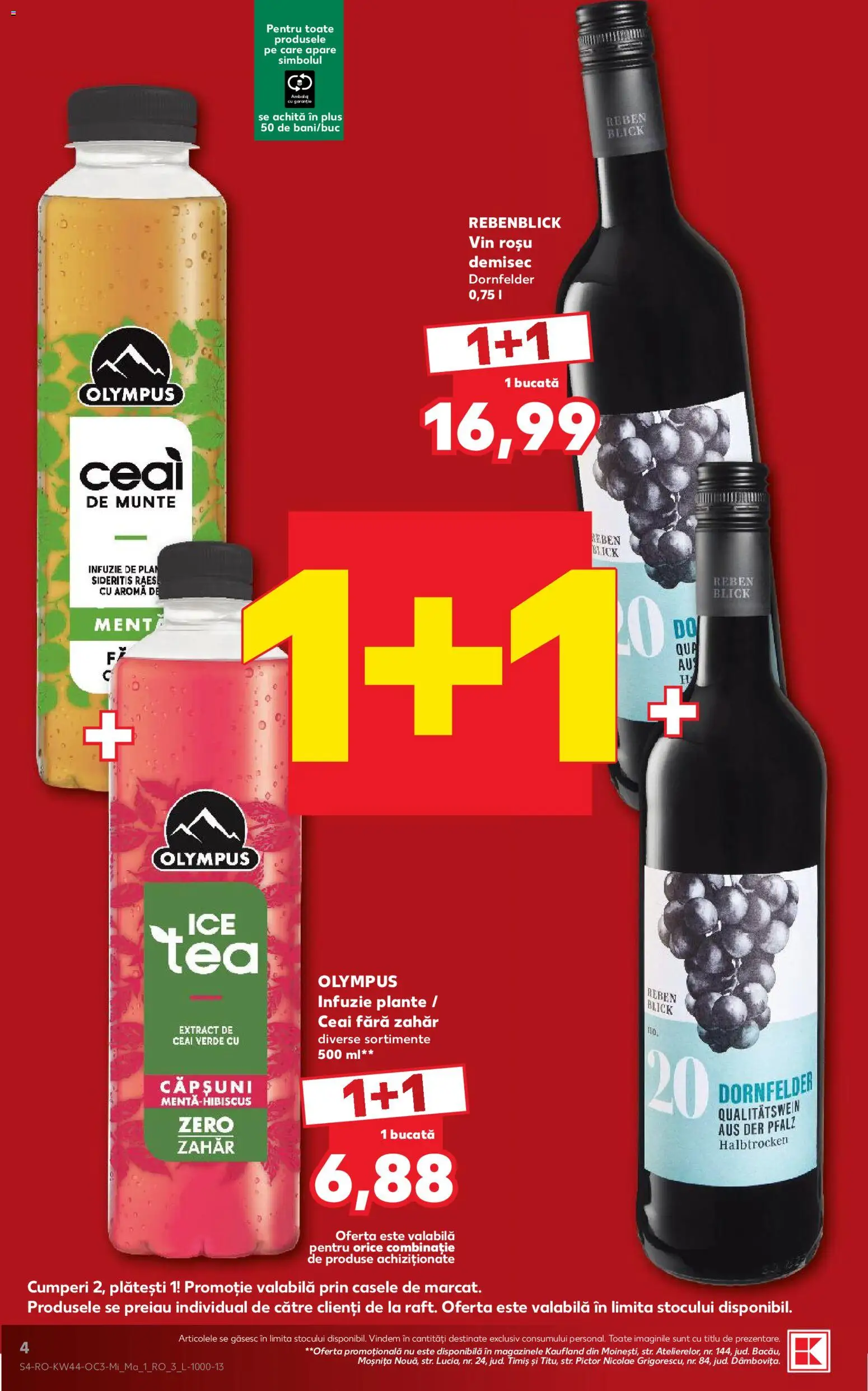 Catalog Kaufland 28 Octombrie - 2 Noiembrie 2026 | Pagina 4 | Produse: Zero, Vin, Ceai, Plus