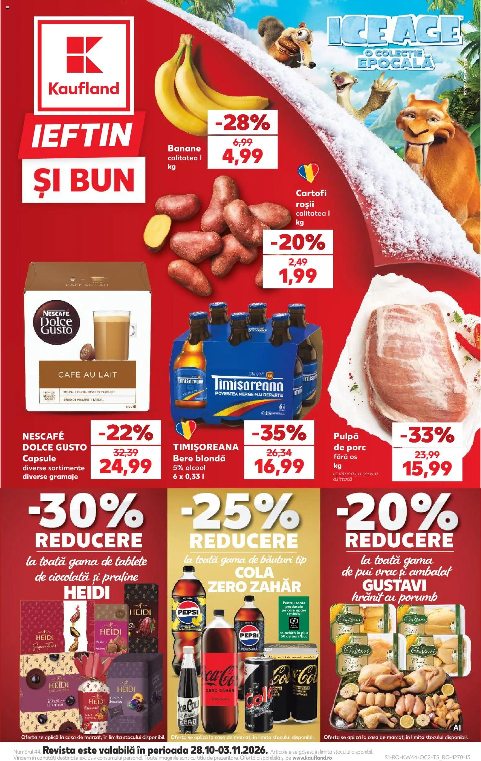 Catalog Kaufland 28 Octombrie - 2 Noiembrie 2026 | Pagina 1 | Produse: Pepsi, Cola, Ciocolată, Tip