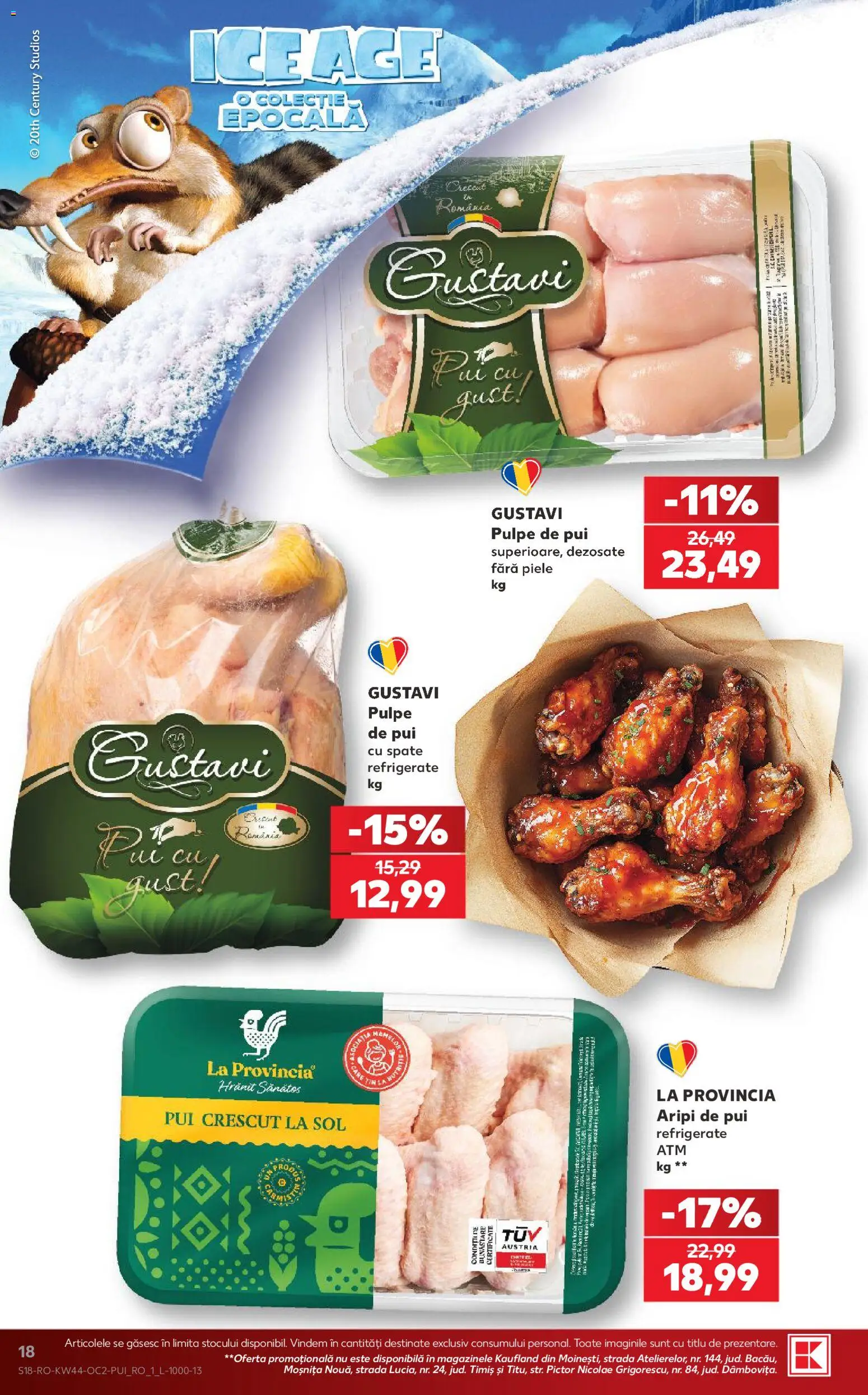 Catalog Kaufland 28 Octombrie - 2 Noiembrie 2026 | Pagina 18 | Produse: La provincia, Pui