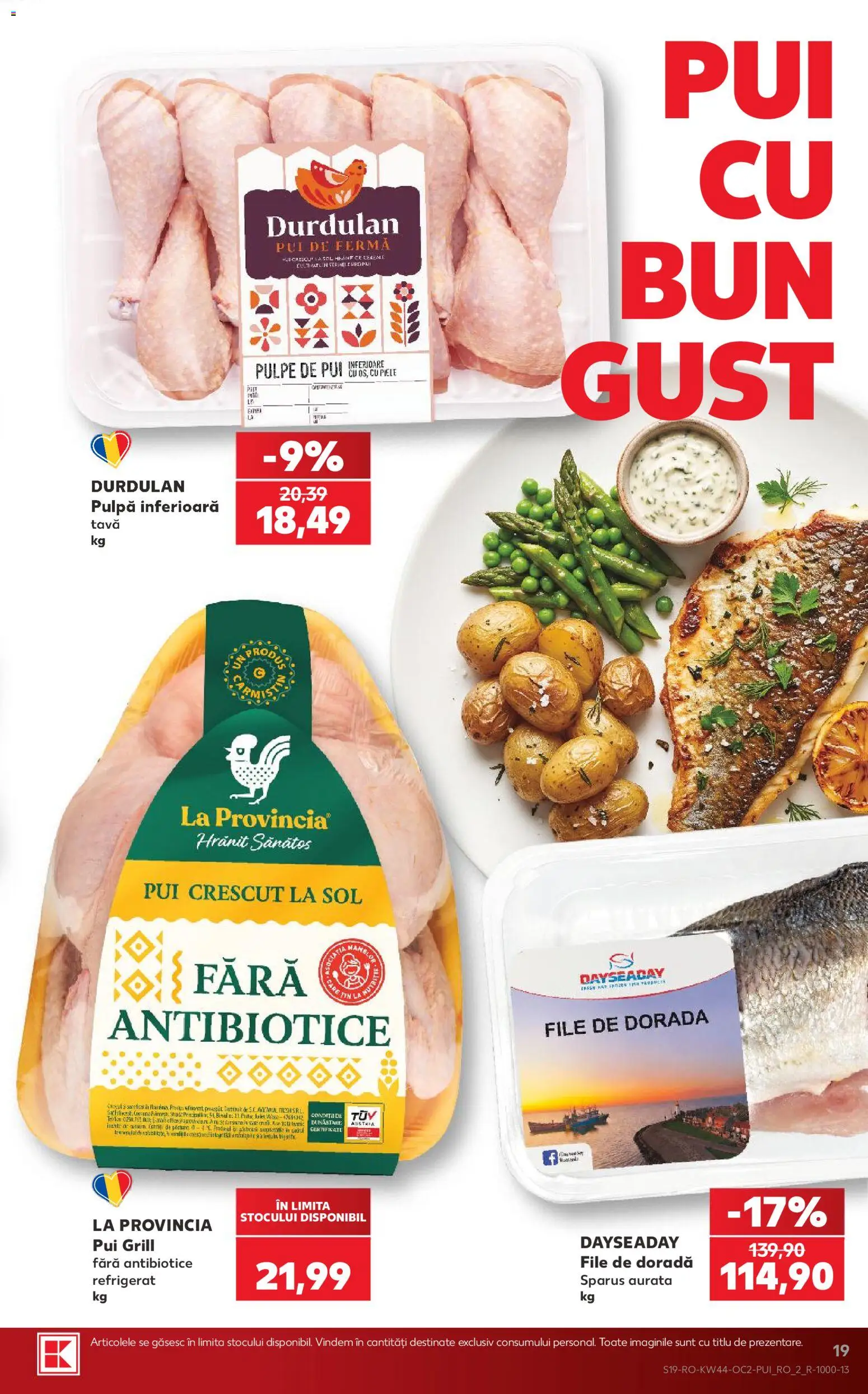 Catalog Kaufland 28 Octombrie - 2 Noiembrie 2026 | Pagina 19 | Produse: Pui grill, Tava, Grill, Pui