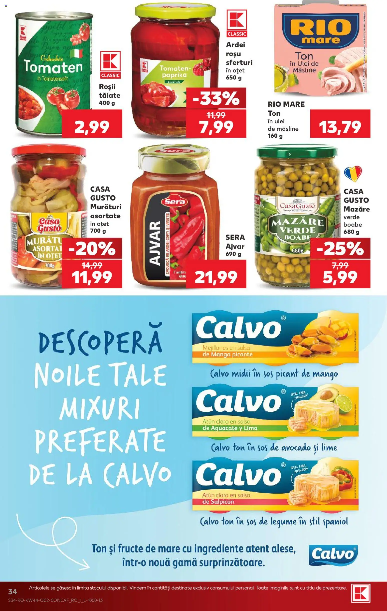 Catalog Kaufland 28 Octombrie - 2 Noiembrie 2026 | Pagina 34 | Produse: Lime, Ardei, Fructe De Mare, Mango
