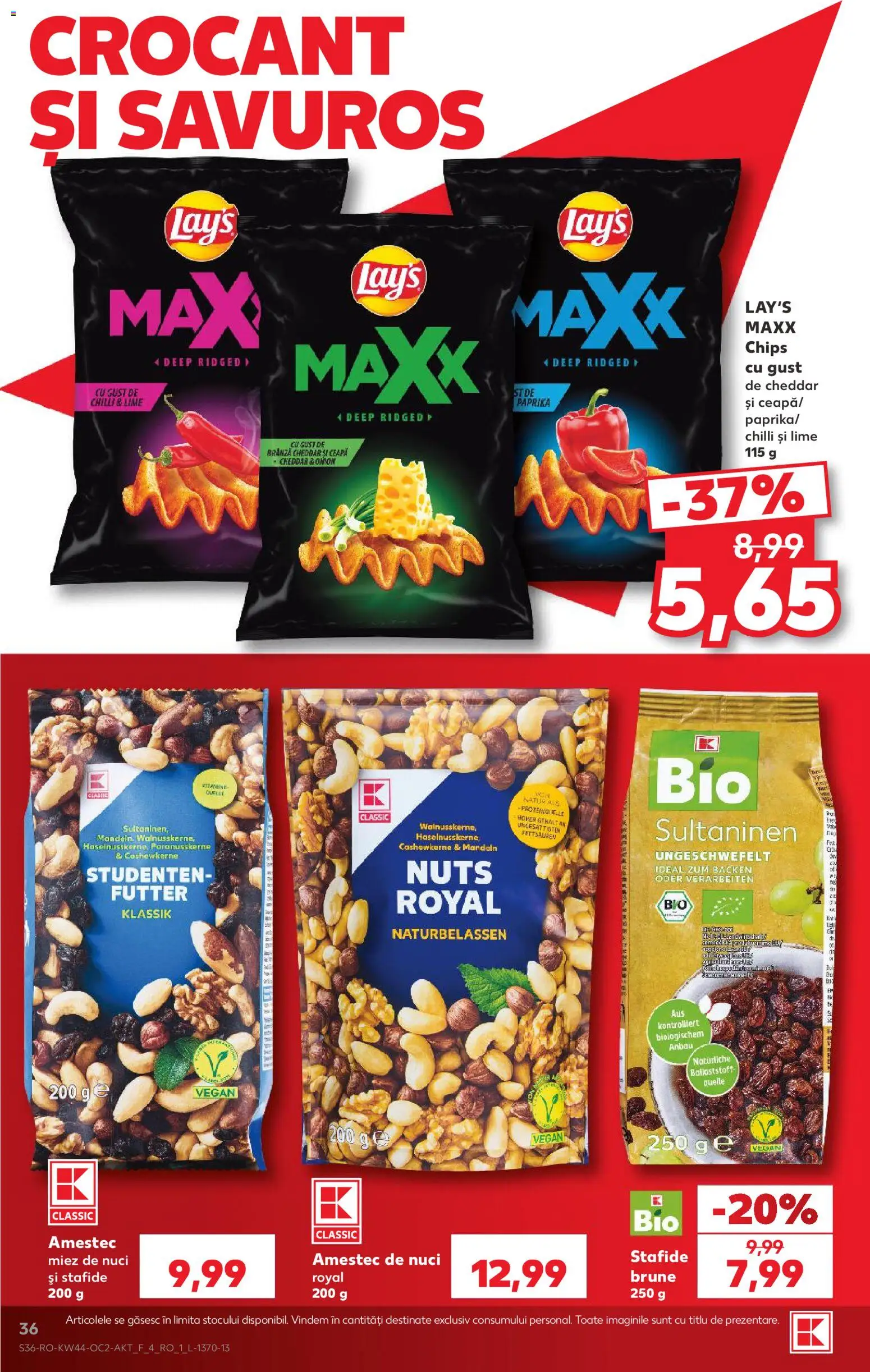 Catalog Kaufland 28 Octombrie - 2 Noiembrie 2026 | Pagina 36 | Produse: Lime, Nuci, Stafide, Ceapă