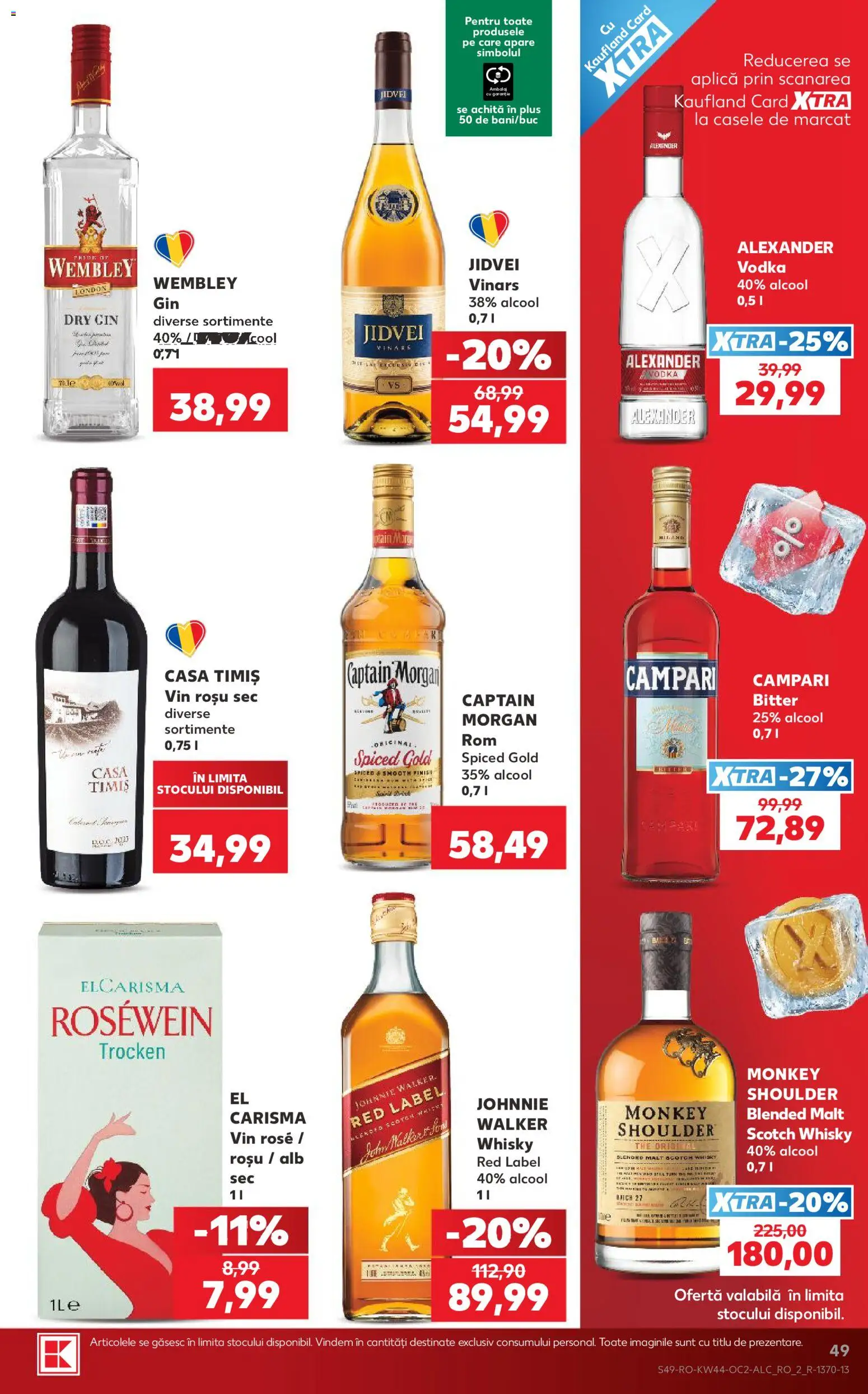 Catalog Kaufland 28 Octombrie - 2 Noiembrie 2026 | Pagina 49 | Produse: Aplică, Scotch Whisky, Vodka, Plus