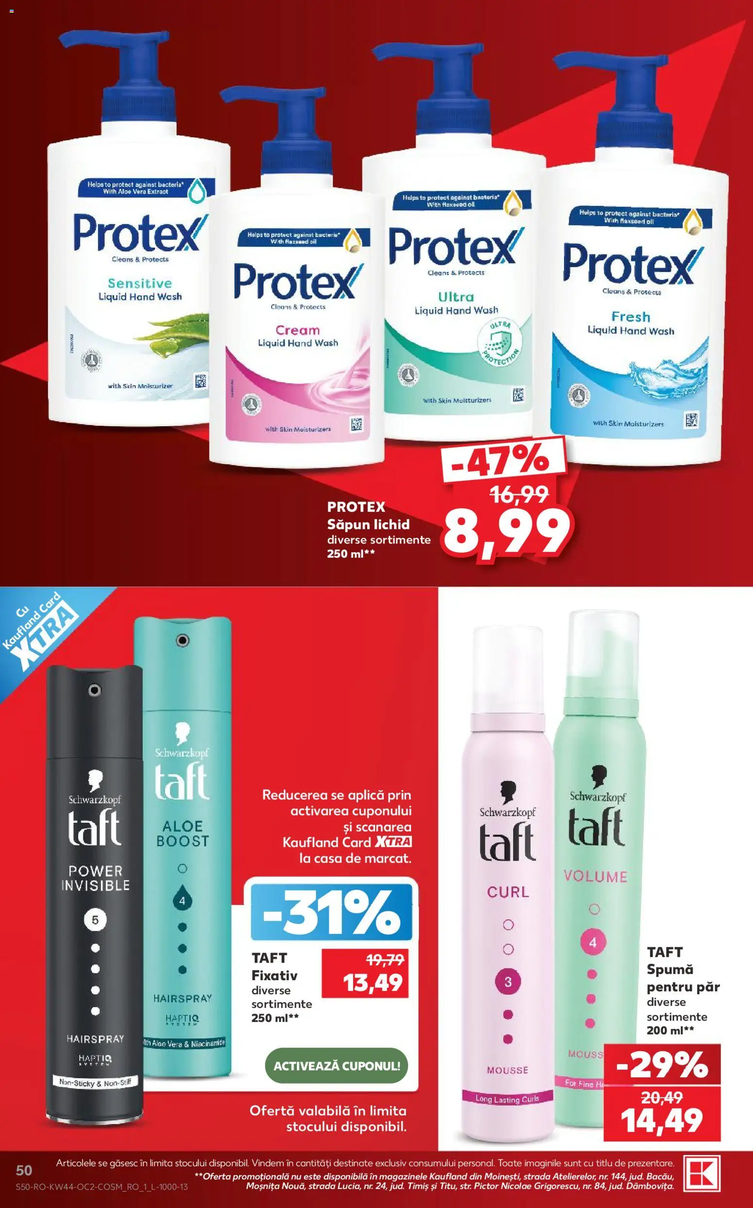 Catalog Kaufland 28 Octombrie - 2 Noiembrie 2026 | Pagina 50 | Produse: Aplică, Aloe vera, Săpun lichid, Power