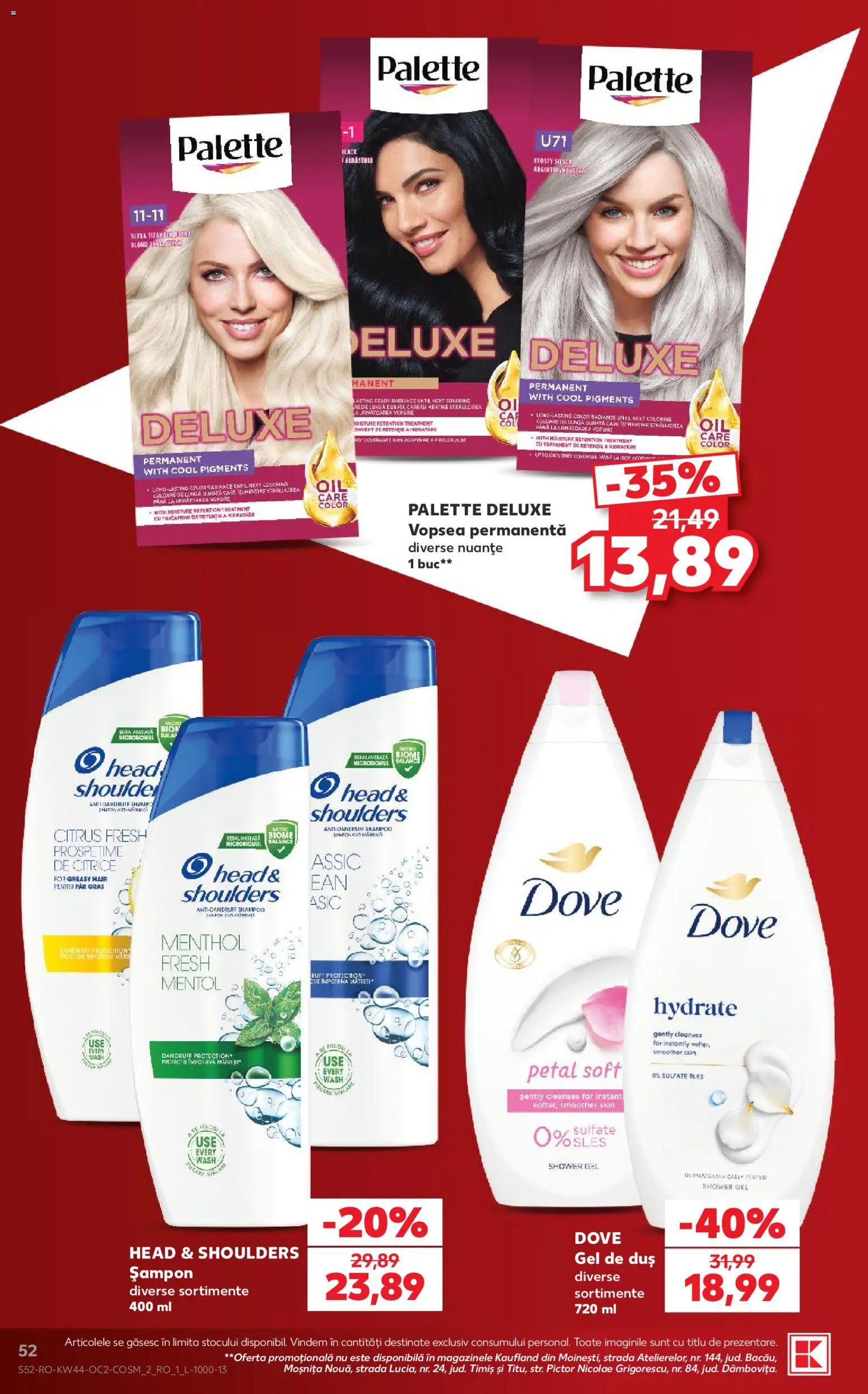Catalog Kaufland 28 Octombrie - 2 Noiembrie 2026 | Pagina 52 | Produse: Pară, Grey, Duș, Șampon
