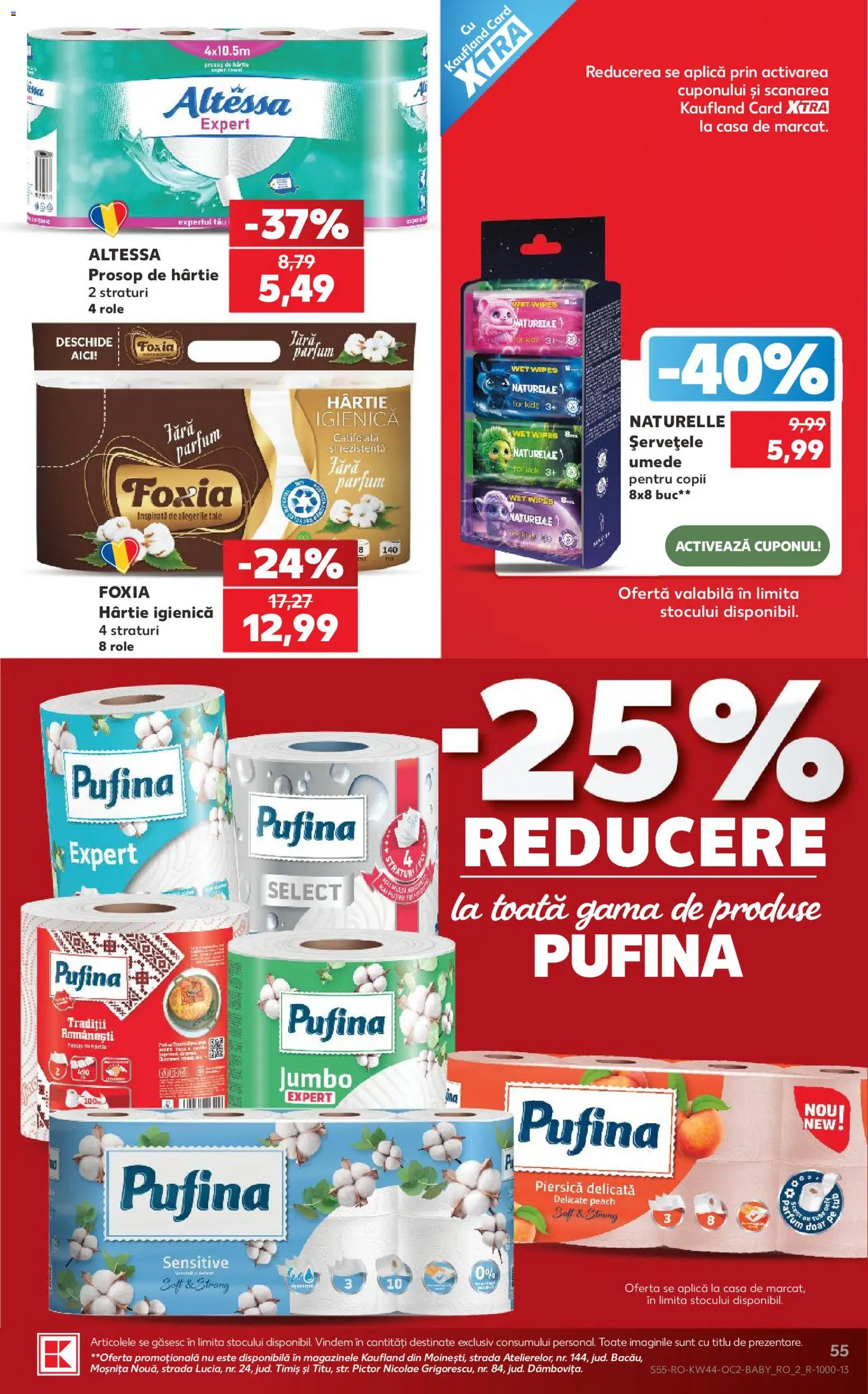 Catalog Kaufland 28 Octombrie - 2 Noiembrie 2026 | Pagina 55 | Produse: Piersică, Aplică, Role, Parfum
