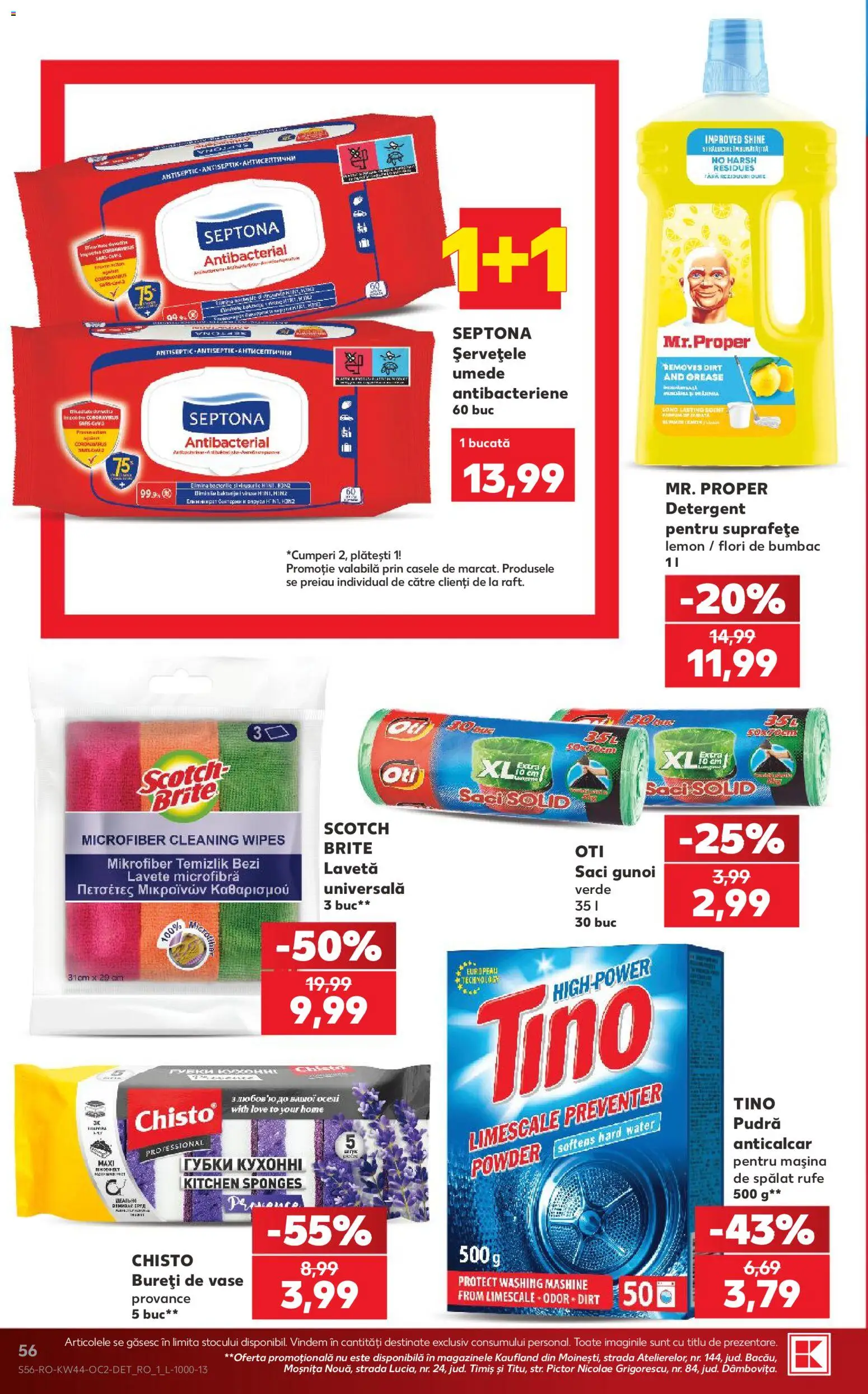 Catalog Kaufland 28 Octombrie - 2 Noiembrie 2026 | Pagina 56 | Produse: Vase, Raft, Pudră, Flori