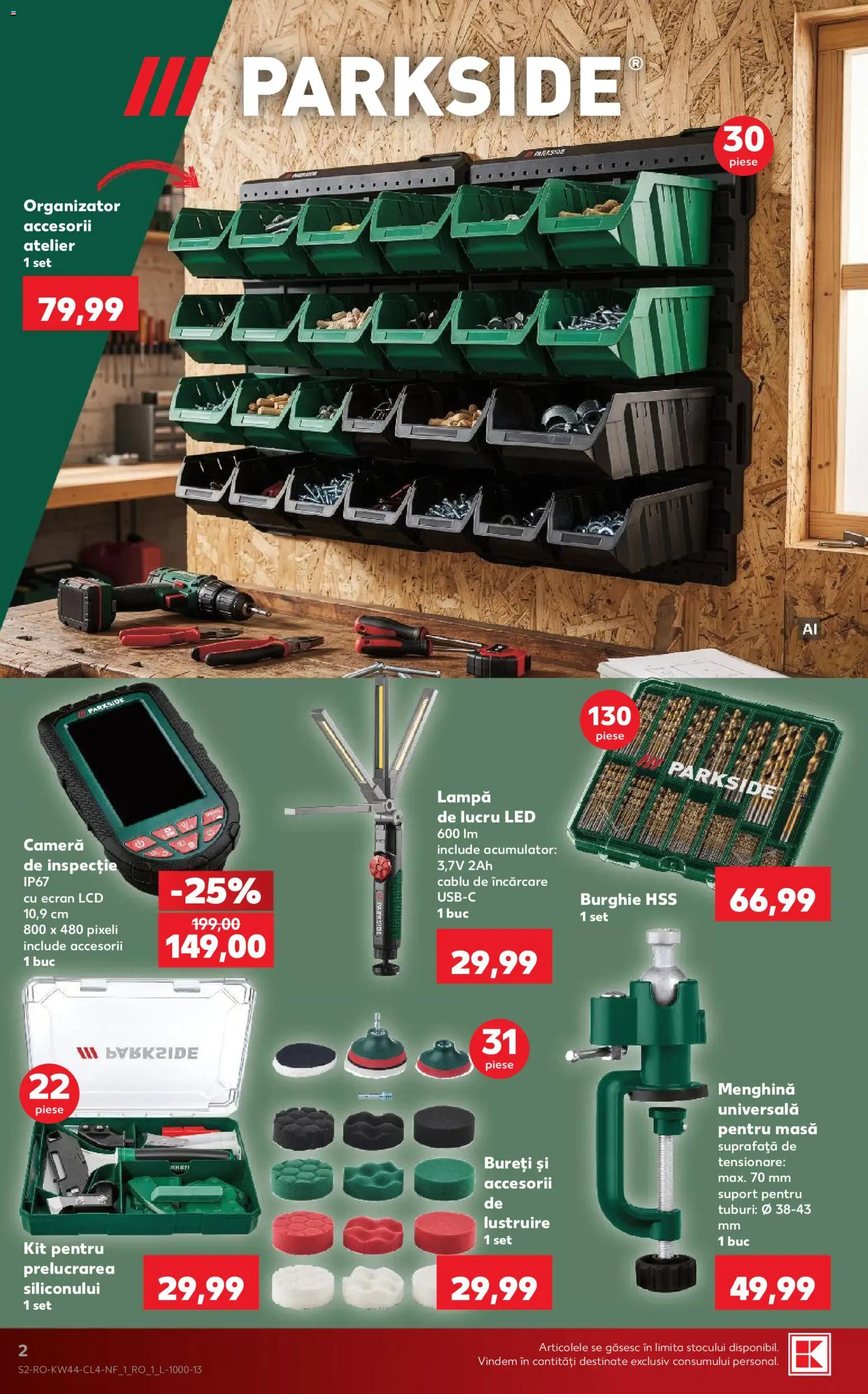 Catalog Kaufland 28 Octombrie - 2 Noiembrie 2026 | Pagina 2 | Produse: Parkside, Masă, Organizator, Suport