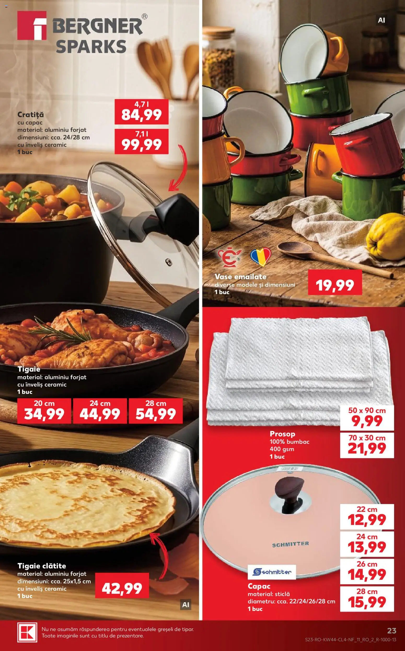 Catalog Kaufland 28 Octombrie - 2 Noiembrie 2026 | Pagina 23 | Produse: Tigaie, Cratiță, Vase, Clătite