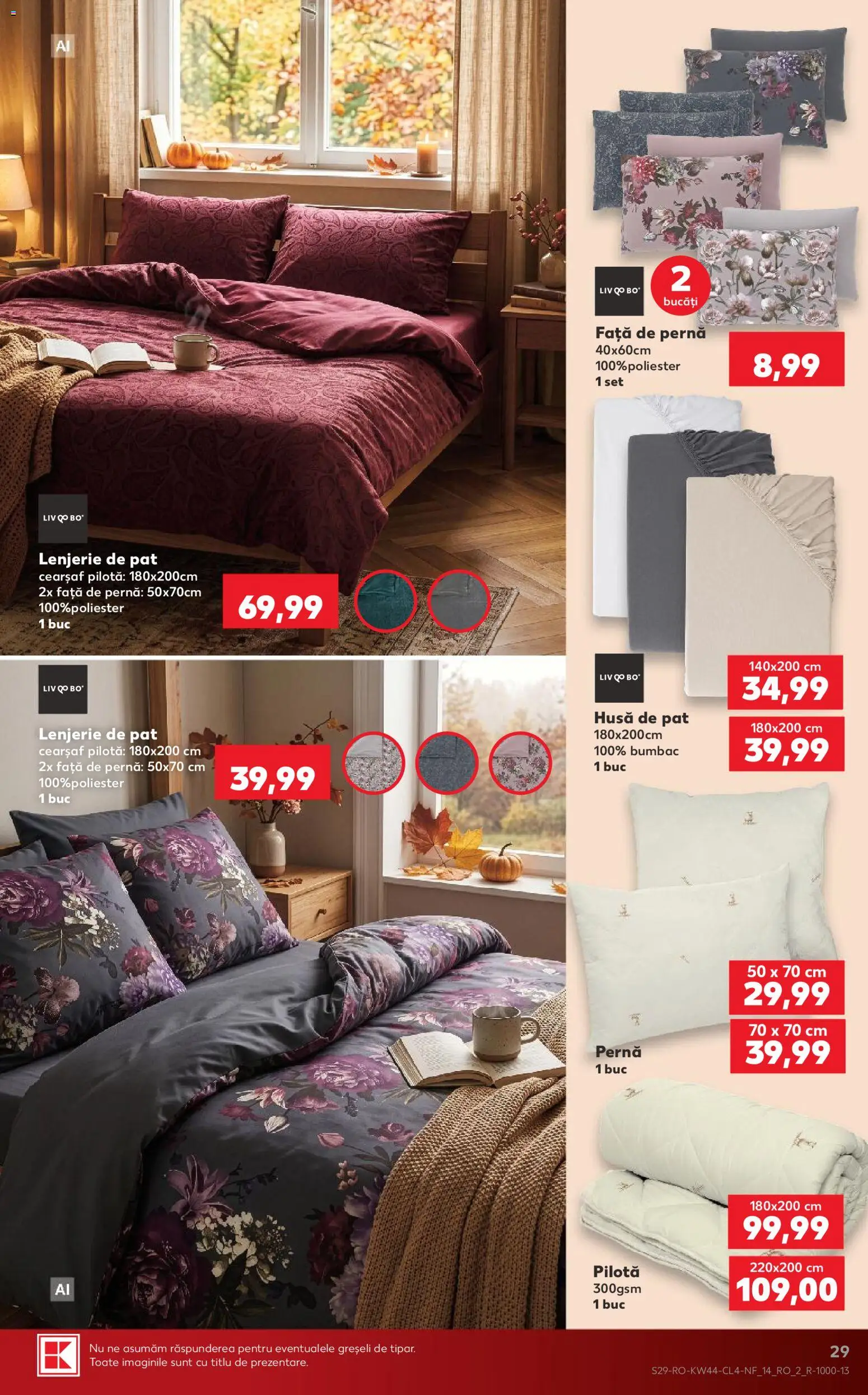 Catalog Kaufland 28 Octombrie - 2 Noiembrie 2026 | Pagina 29 | Produse: Pat, Lenjerie de pat, Pernă, Față de pernă