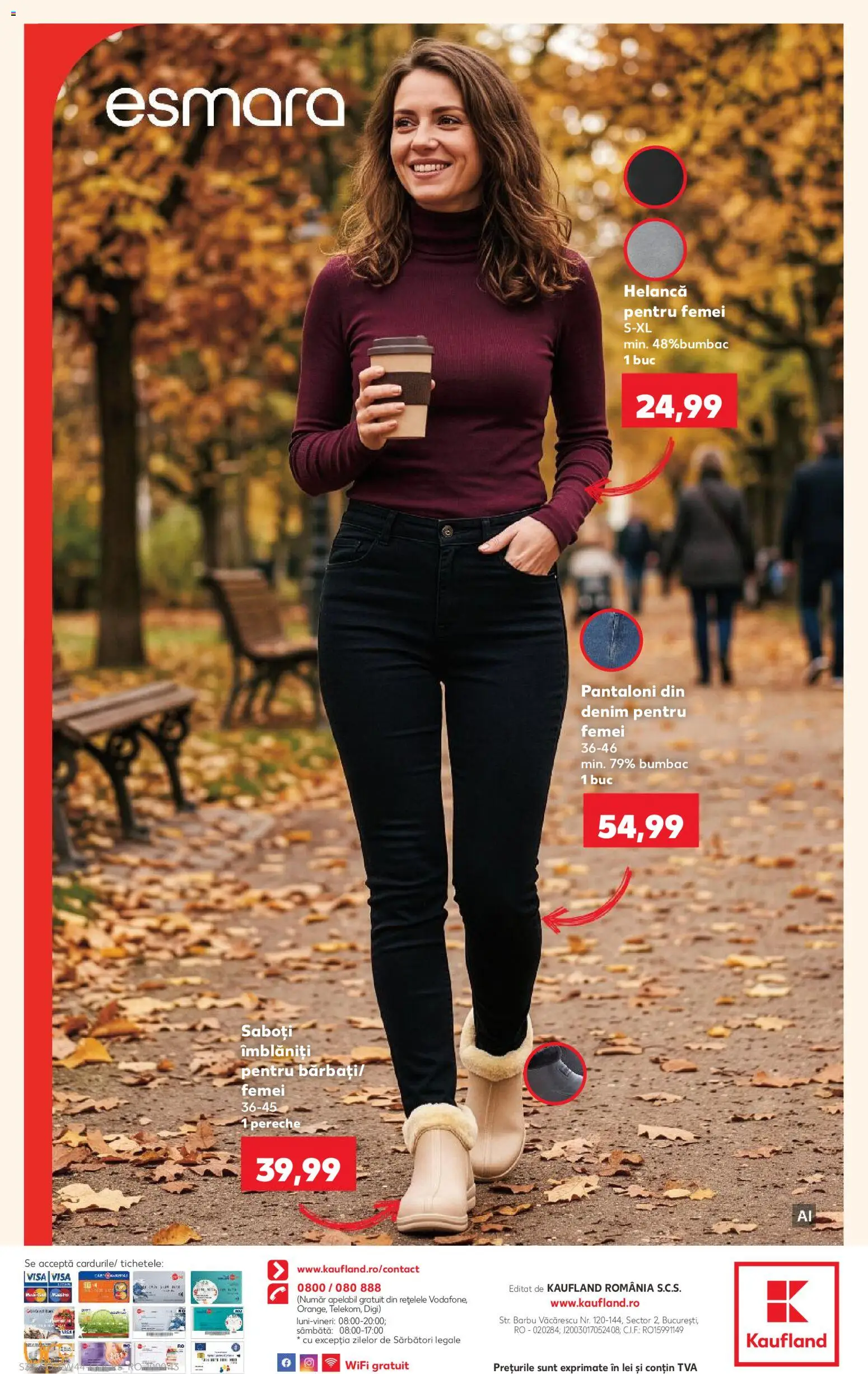 Catalog Kaufland 28 Octombrie - 2 Noiembrie 2026 | Pagina 32 | Produse: Saboti, Pantaloni