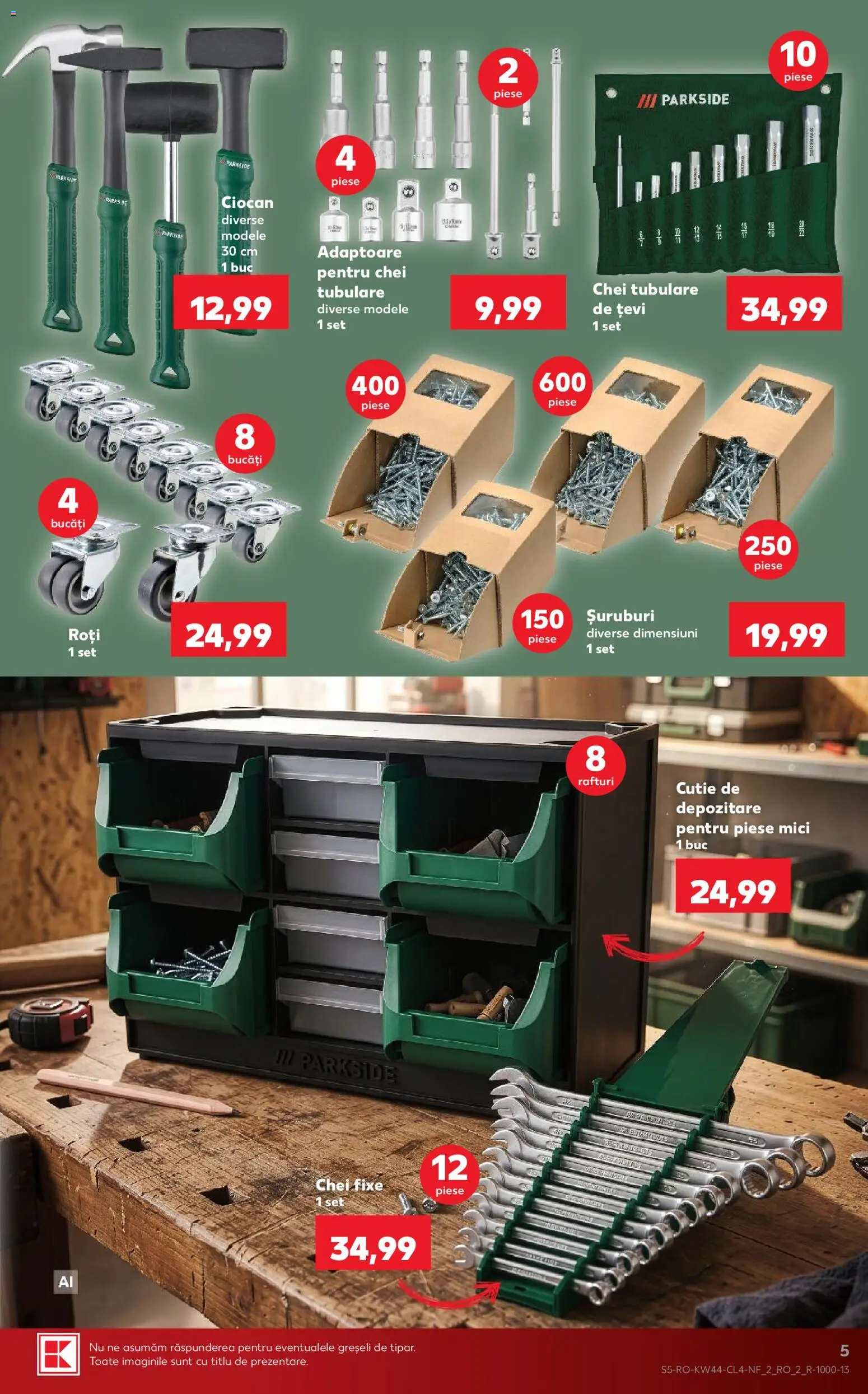 Catalog Kaufland 28 Octombrie - 2 Noiembrie 2026 | Pagina 5 | Produse: Parkside, Cutie, Mici, Depozitare