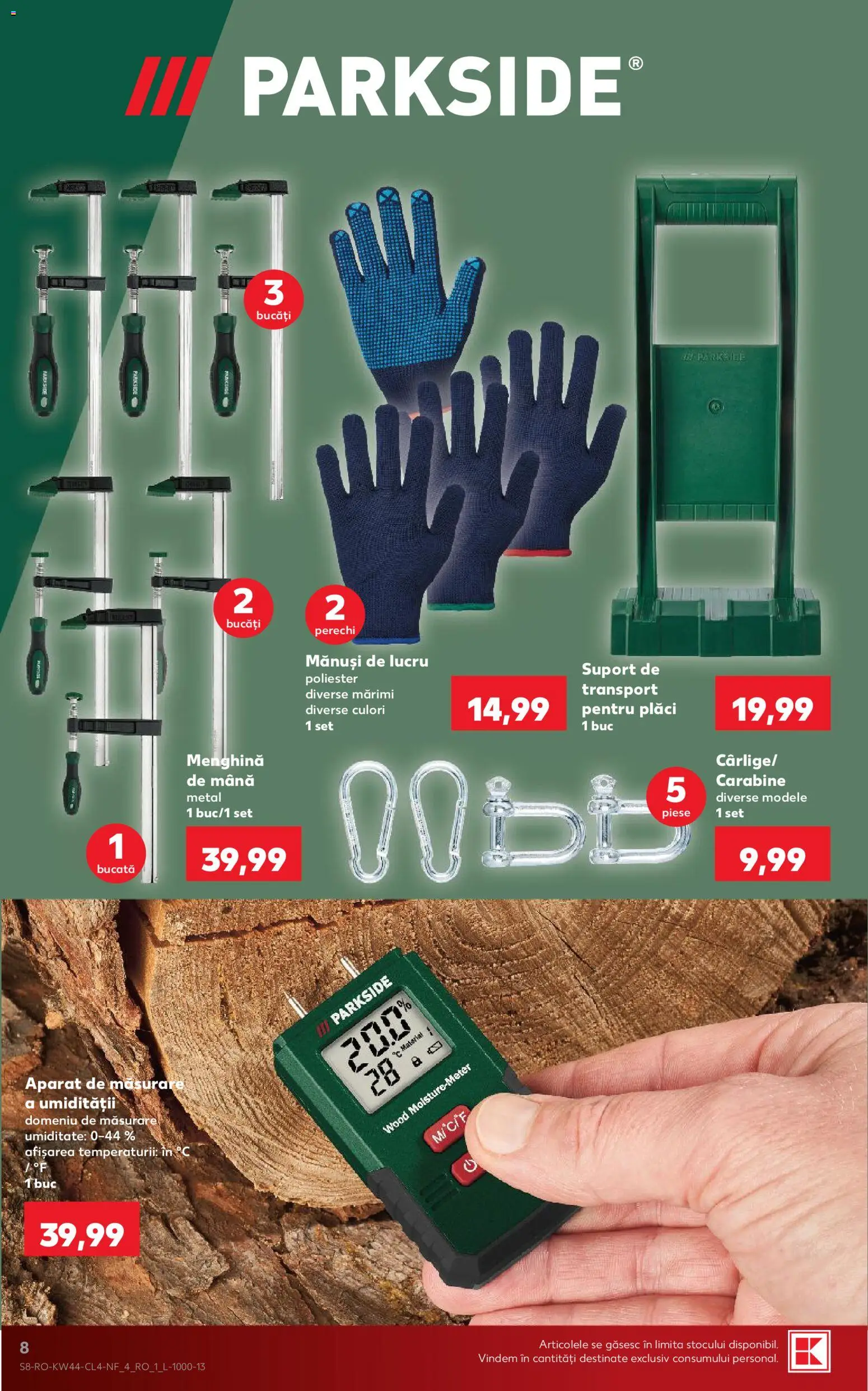 Catalog Kaufland 28 Octombrie - 2 Noiembrie 2026 | Pagina 8 | Produse: Mănuși, Mănuși de lucru, Parkside, Aparat