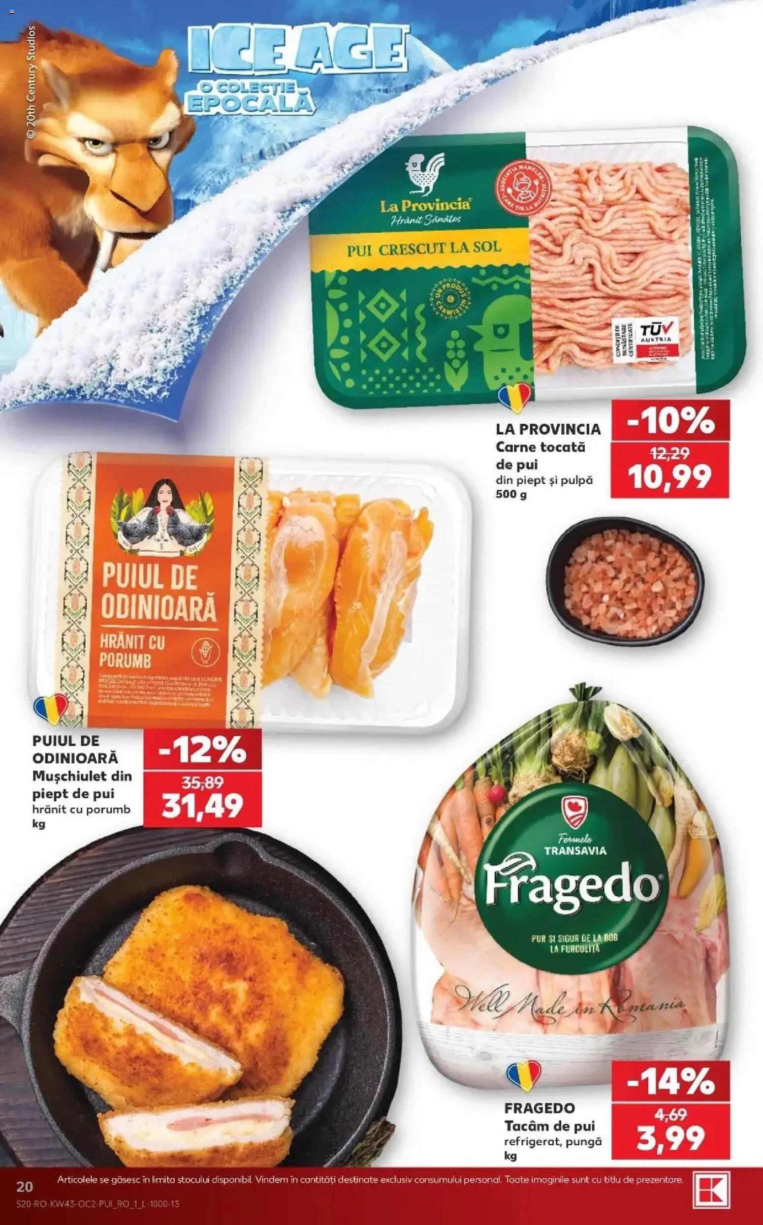 Catalog Kaufland 21 - 26 Octombrie 2026 | Pagina 20 | Produse: Pungă, La provincia, Carne Tocată de Pui, Carne tocată