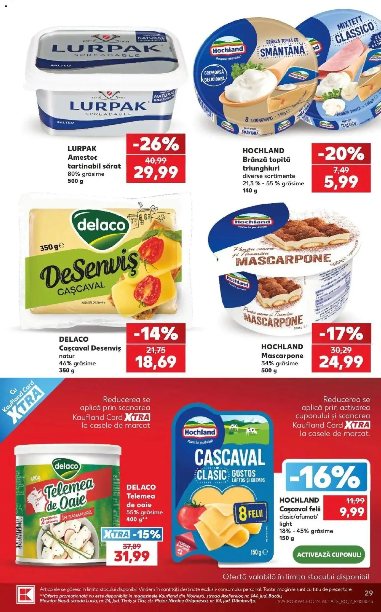 Catalog Kaufland 21 - 26 Octombrie 2026 | Pagina 29 | Produse: Lurpak, Brânză, Smântână, Amestec