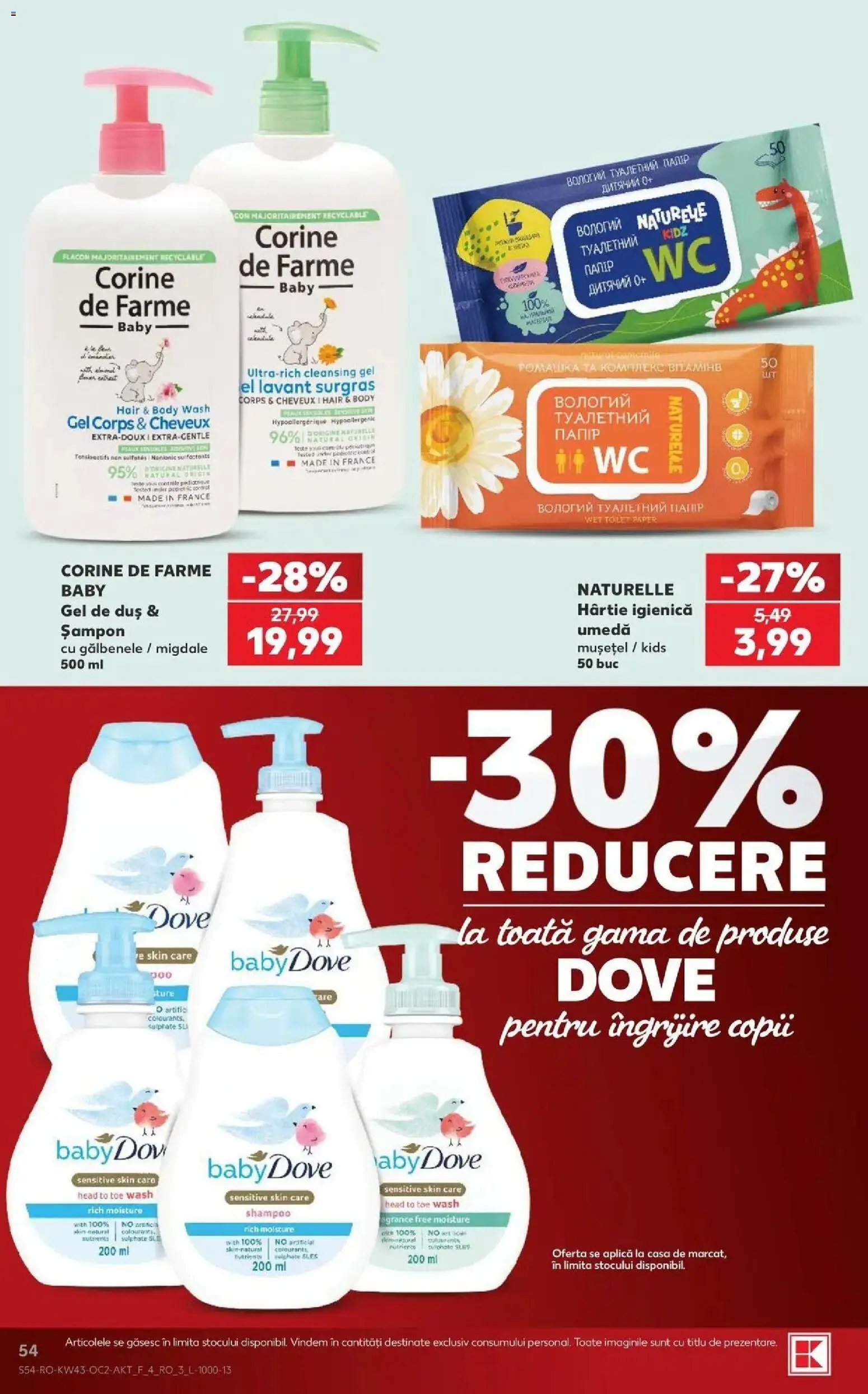 Catalog Kaufland 21 - 26 Octombrie 2026 | Pagina 54 | Produse: Baby, Body, Duș, Migdale
