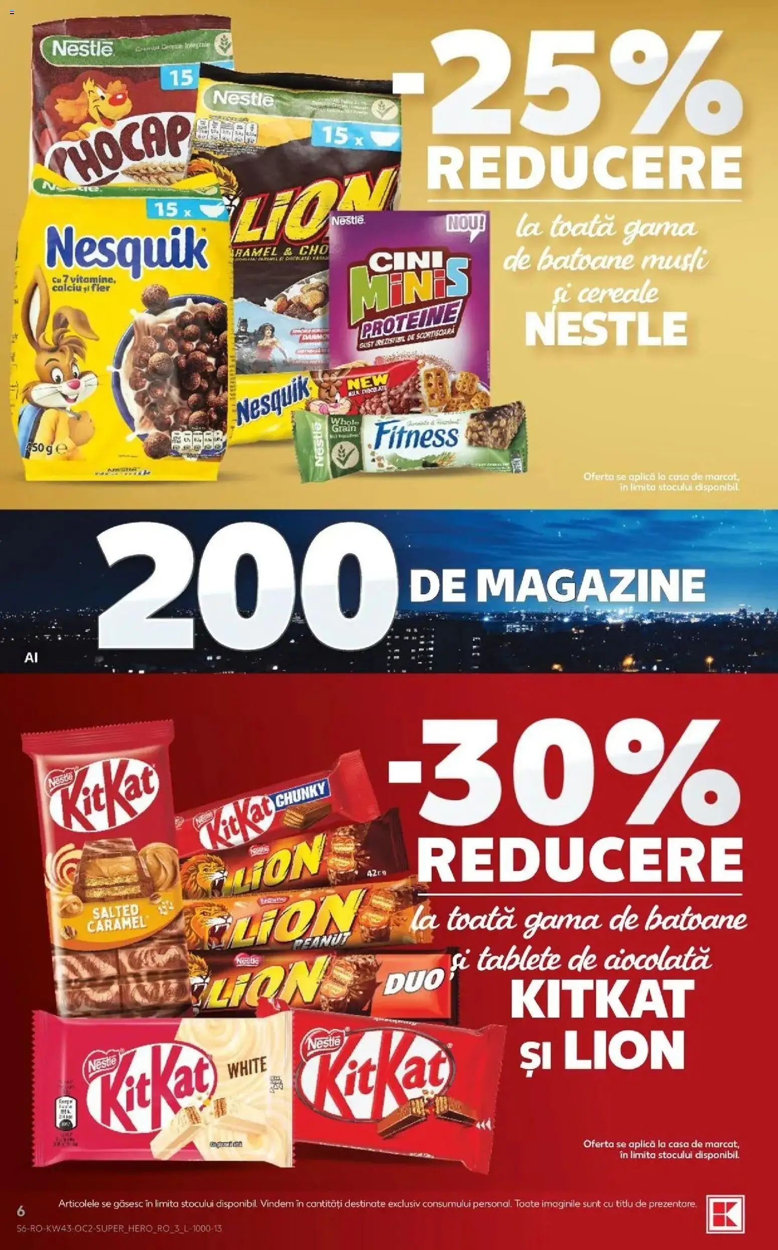 Catalog Kaufland 21 - 26 Octombrie 2026 | Pagina 6 | Produse: Proteine, Aplică, Ciocolată, Cereale