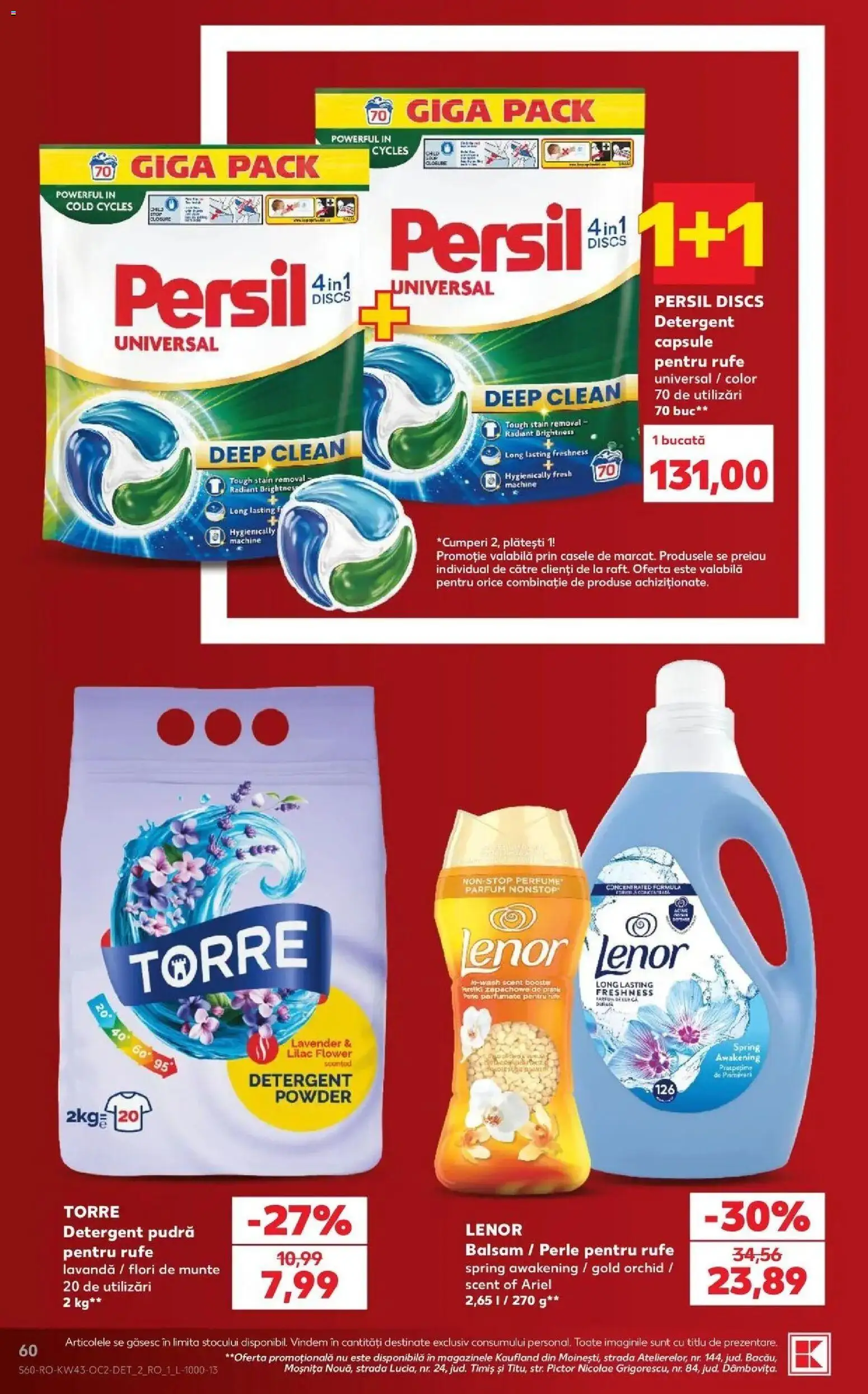 Catalog Kaufland 21 - 26 Octombrie 2026 | Pagina 60 | Produse: Perle, Pudră, Balsam, Detergent