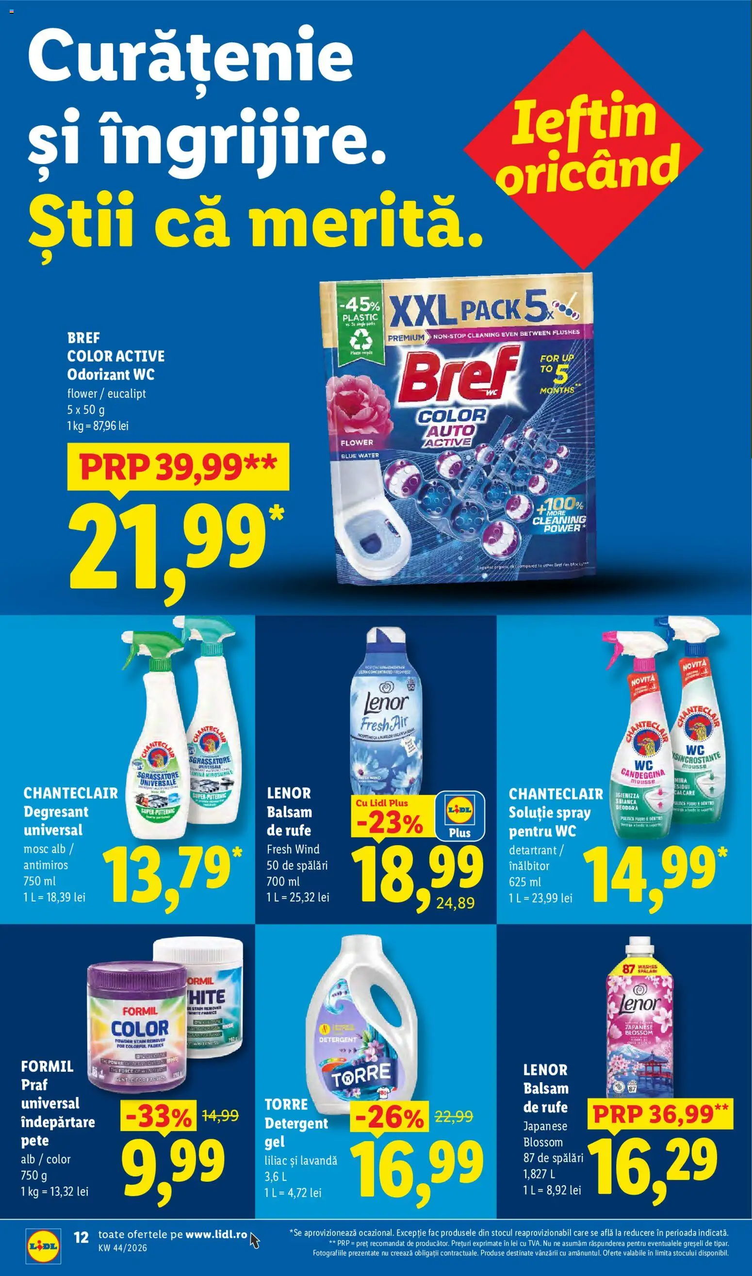 Catalog LIDL 26 - 31 Octombrie 2026 | Pagina 12 | Produse: Premium, Active, Balsam de rufe, Plus