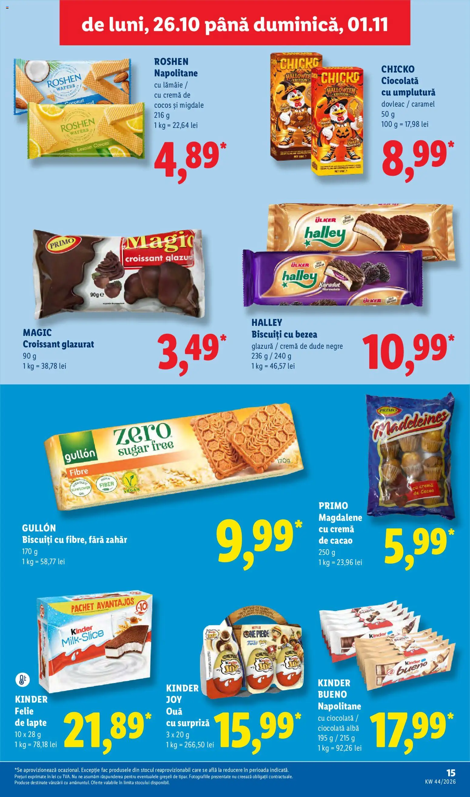 Catalog LIDL 26 - 31 Octombrie 2026 | Pagina 15 | Produse: Alba, Cacao, Biscuiți, Zahăr
