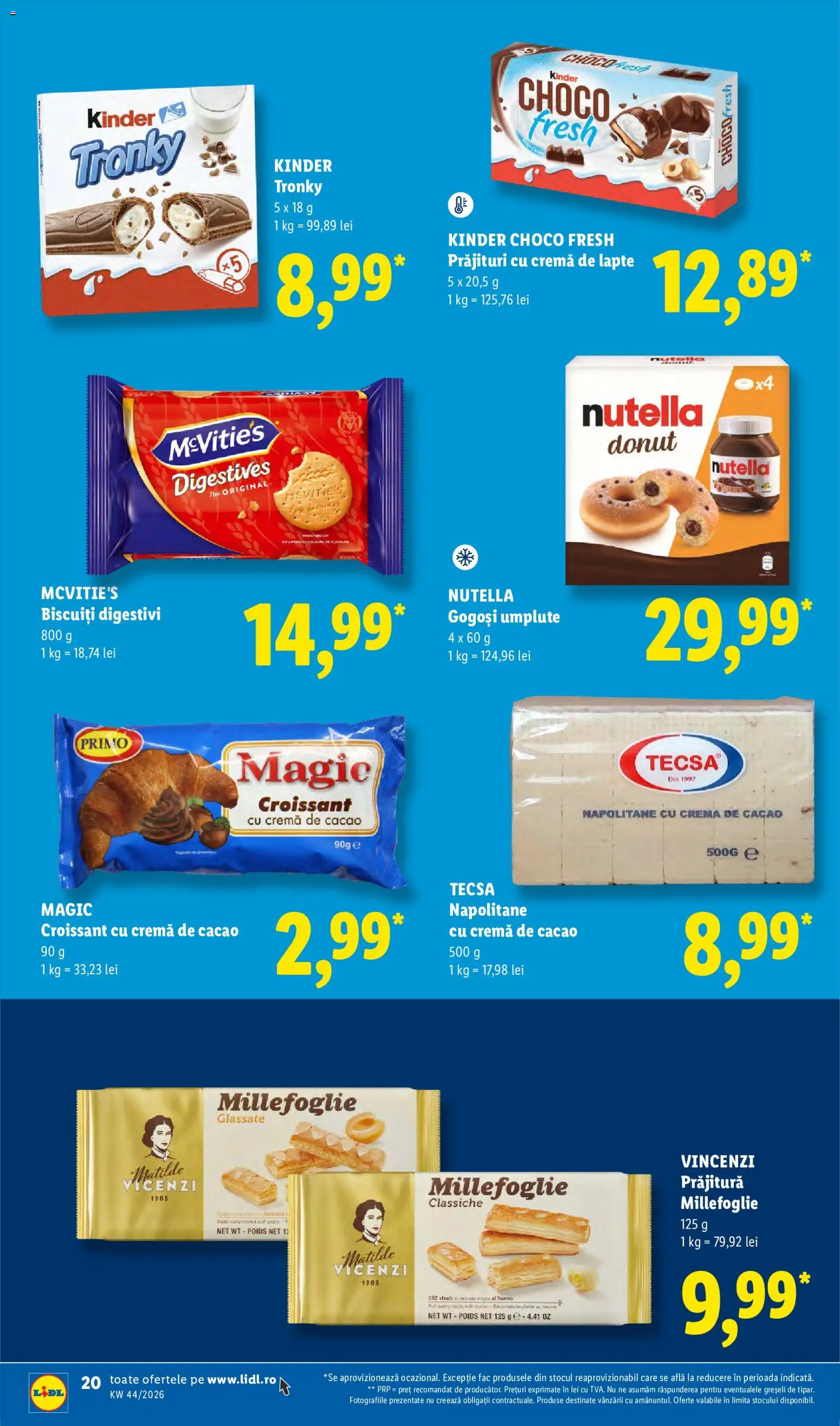 Catalog LIDL 26 - 31 Octombrie 2026 | Pagina 20 | Produse: Magic, Prăjitură, Gogoși, Biscuiți